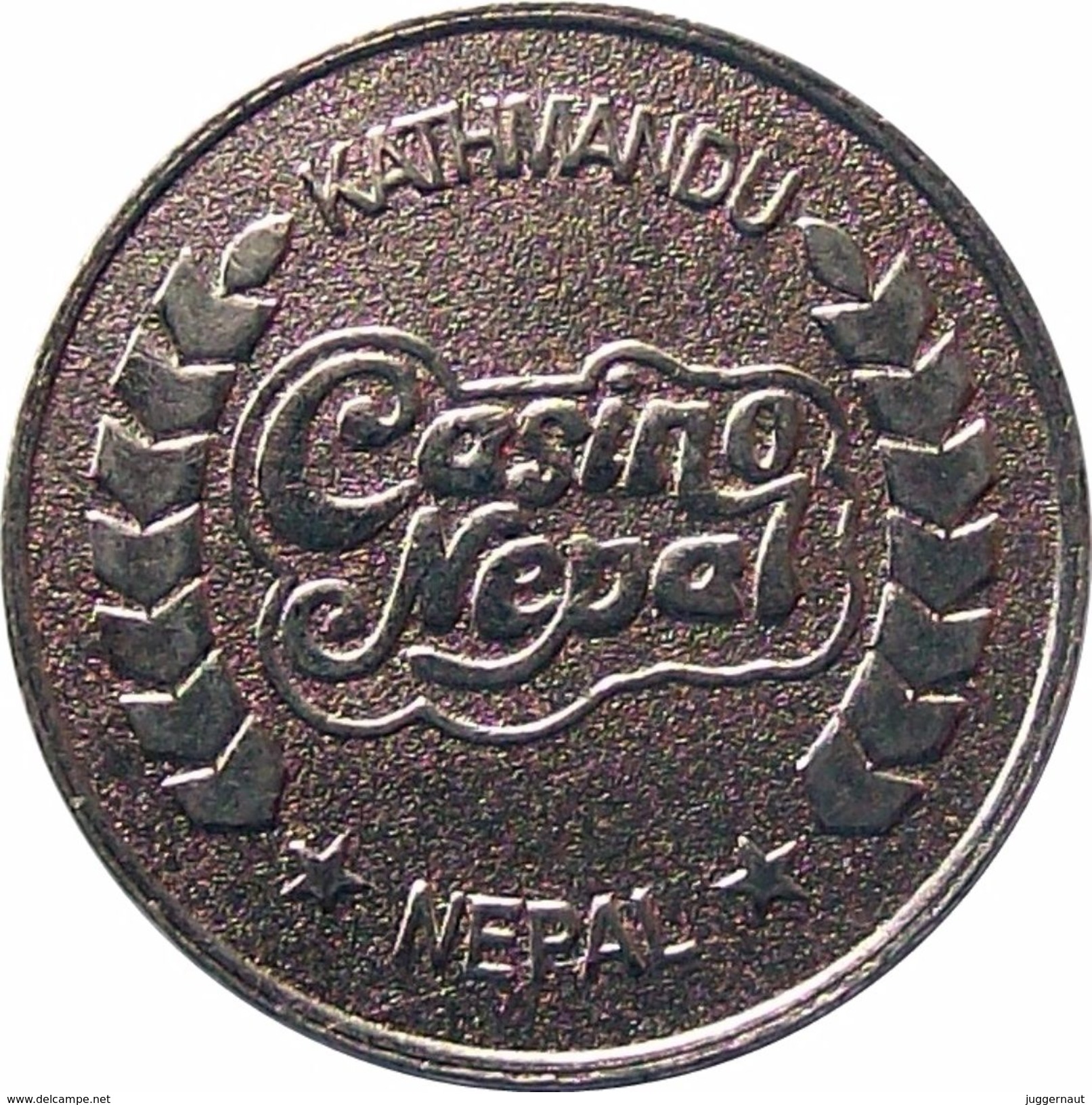 CASINO NEPAL GAME TOKEN COIN BRASS ND VERY FINE VF - Casino