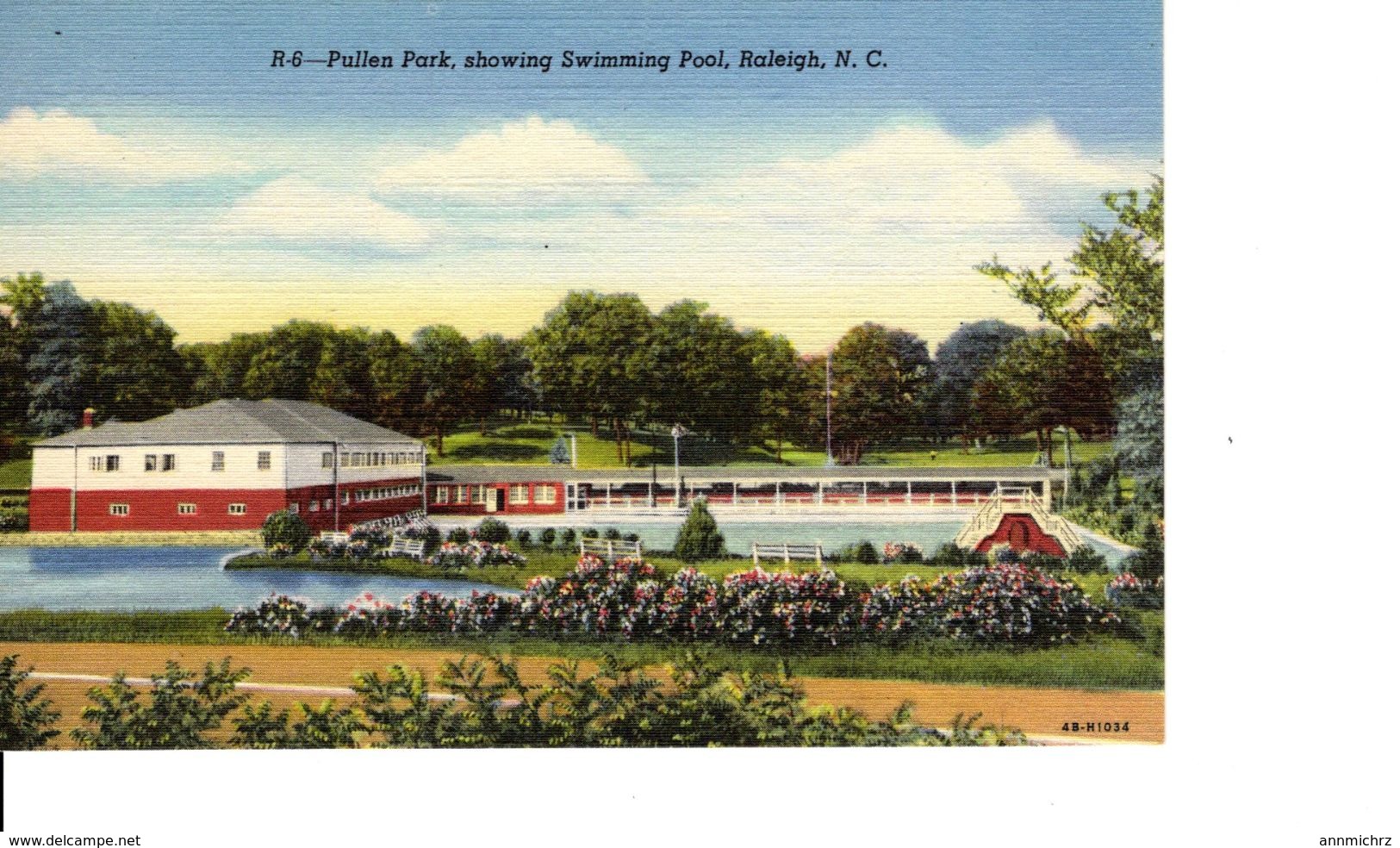 PULLEN PARK SHOWING SWIMMING POOL - Raleigh