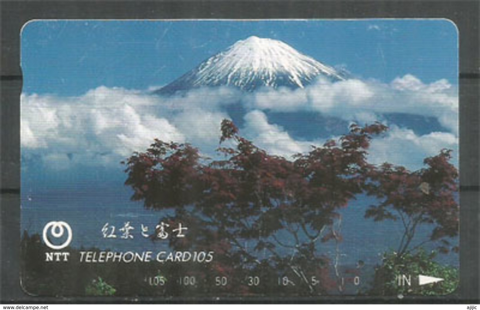 Mount FUJI, Telefon Card From Japan - Montagnes