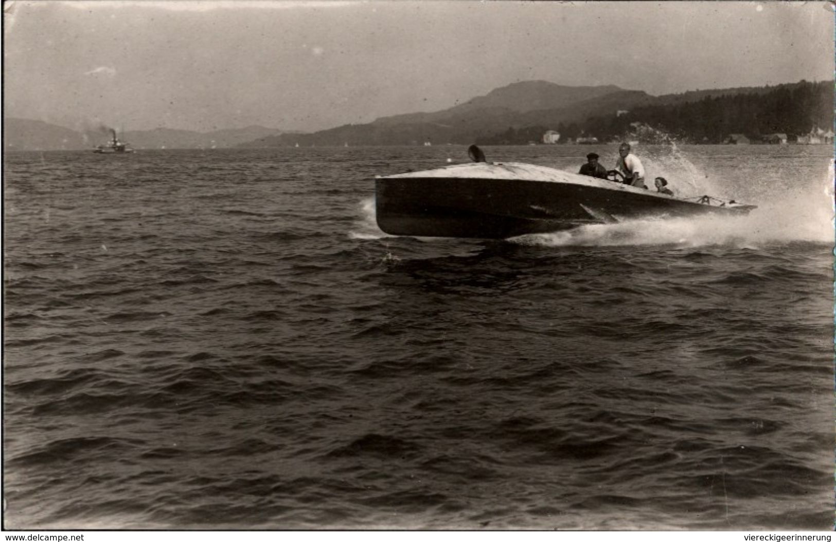 ! Tolle Fotokarte , Photo Leo Palliardi, Motorboot, Velden, Wörthersee, Österreich - Velden