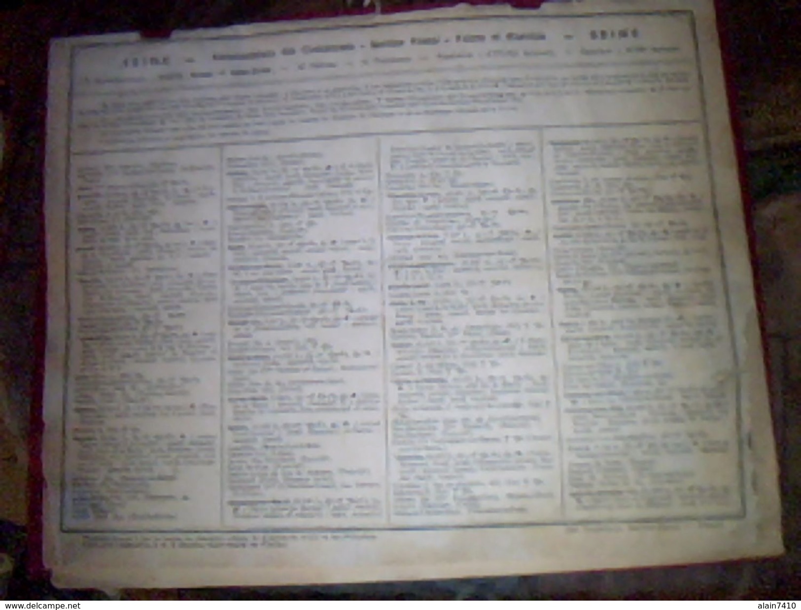 Calendrier Almanach Des  Ptt "contemplation"  Annee 1954 Autentique  D' Epoque Paris - Petit Format : 1941-60