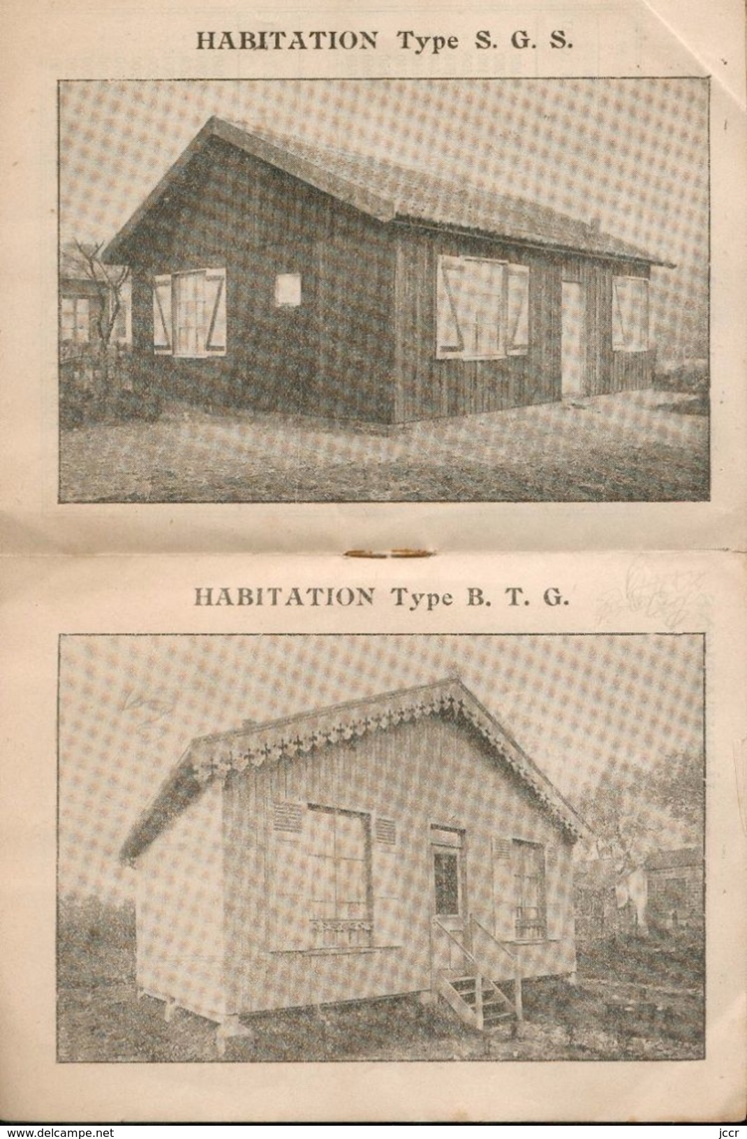 Catalogue Publicitaire - Maisons En Bois Démontables - Société Anonyme Grumes Et Sciages - Vers 1920 - Advertising