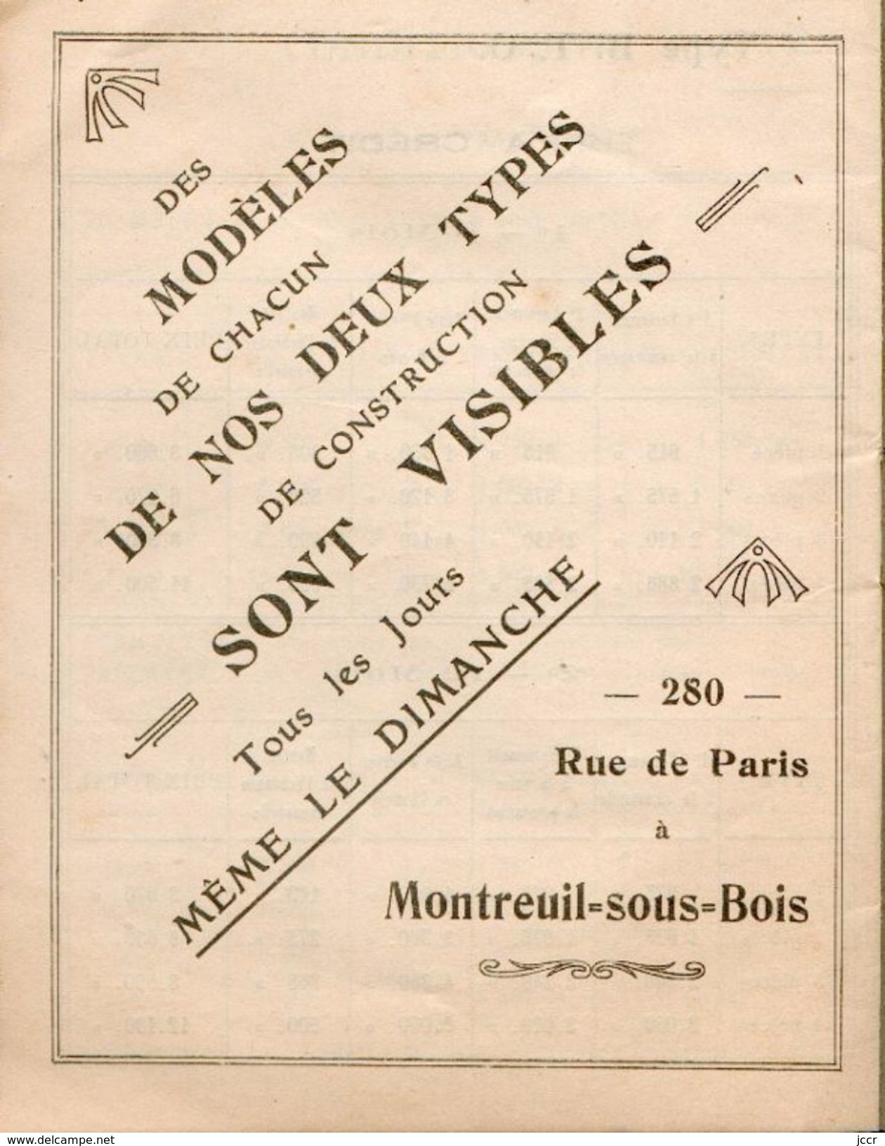 Catalogue publicitaire - Maisons en Bois démontables - Société Anonyme Grumes et Sciages - vers 1920