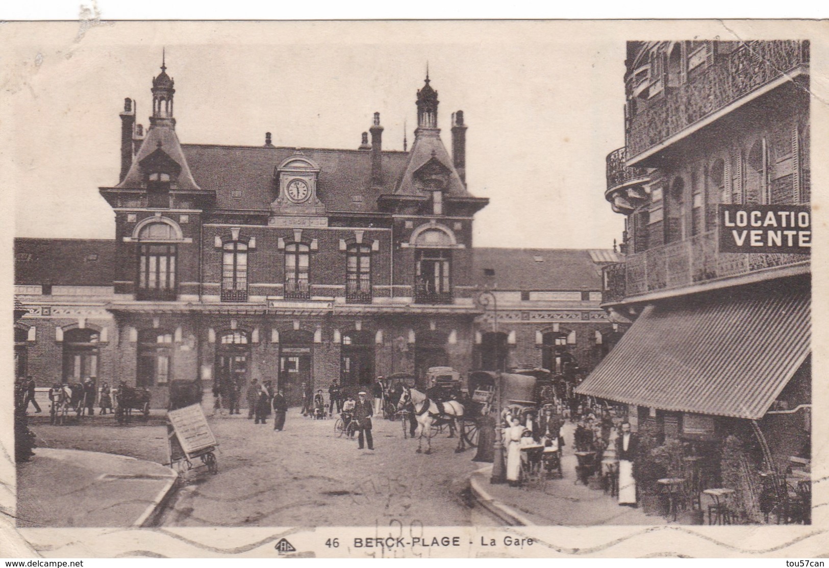 BERCK-PLAGE- PAS DE CALAIS  -  (62) - CPA ANIMÉE. - Berck