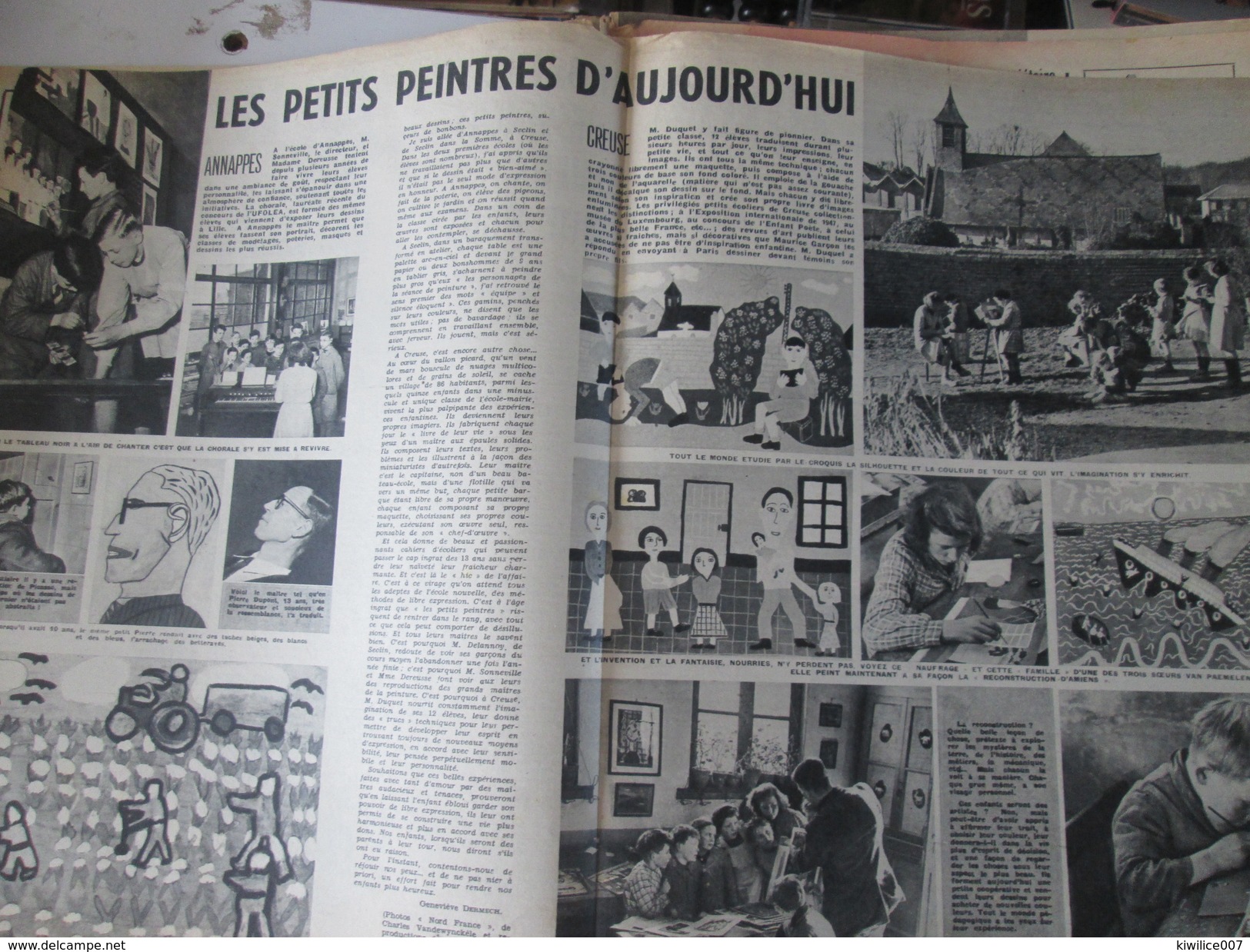 1951 Nos Enfants Dessinent Mieux Que Nous  SECLIN  Ecole De Dessin Mr Hot Delannoy - Seclin