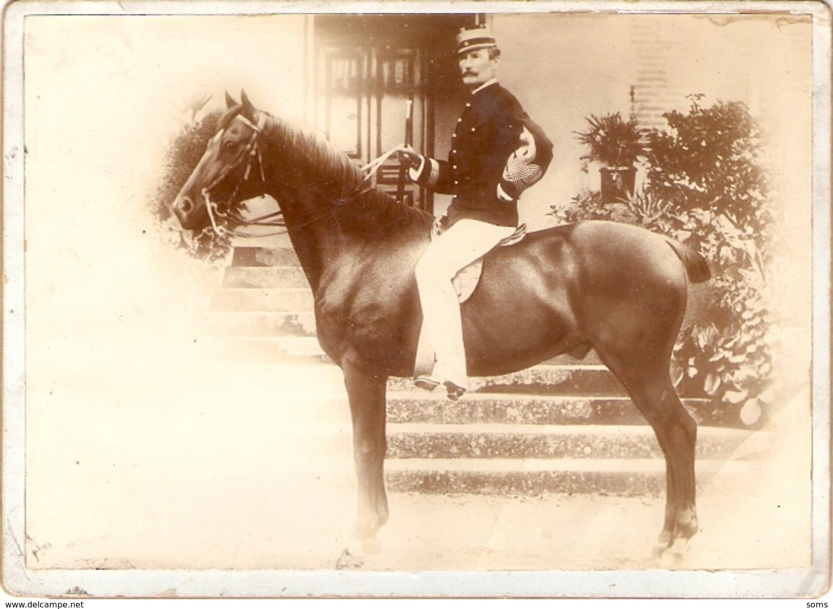Belle Photographie Ancienne, Colonel Du 11e Cuirassiers à Cheval, Petite Tenue, Photo Vers 1890, Dolman à Noeud Hongrois - Guerre, Militaire