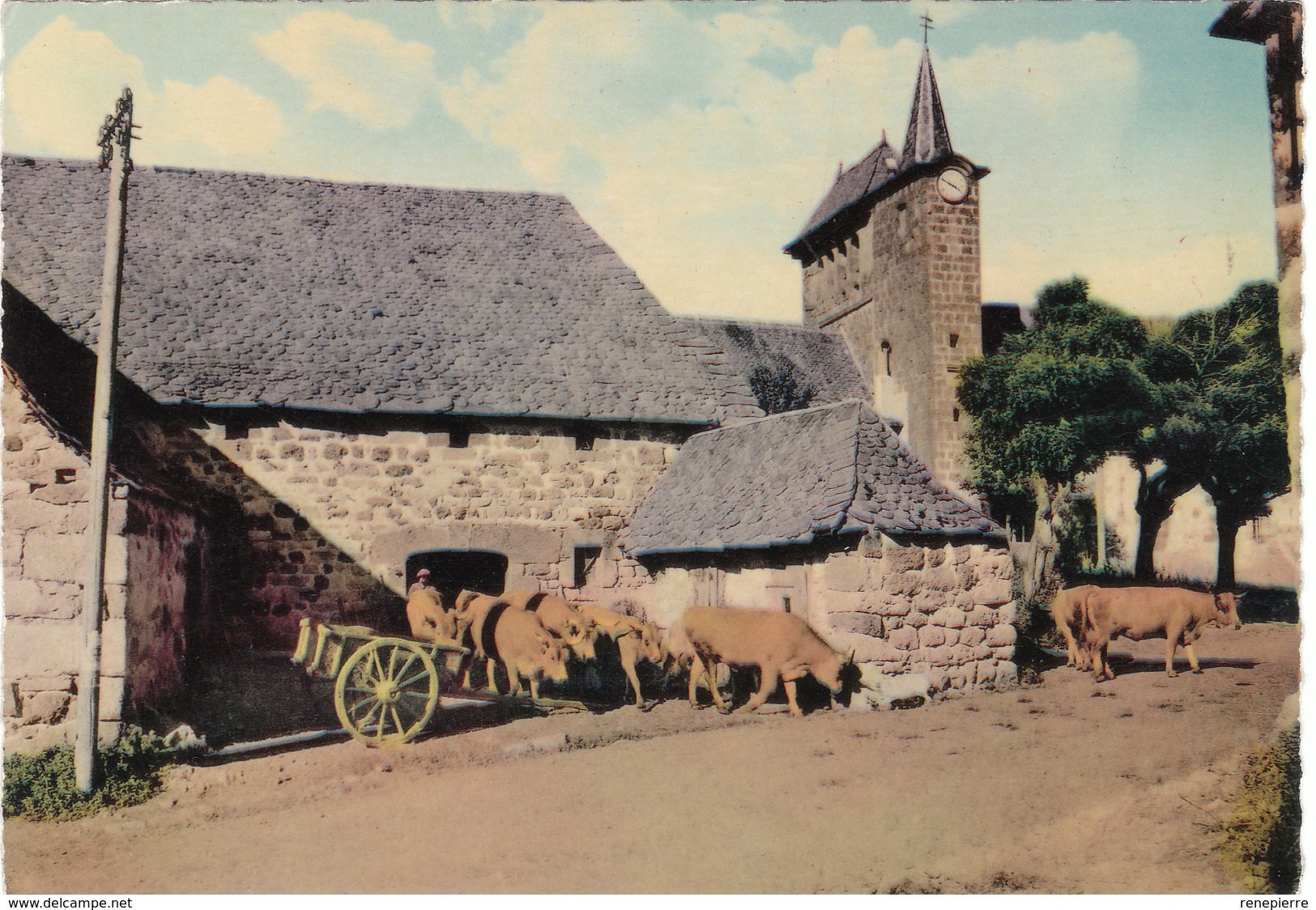 Lieutades Sortie Du Troupeau ( Apres Verification Plutot La Commune De Sainte Marie Près De Pierrefort) - Autres & Non Classés