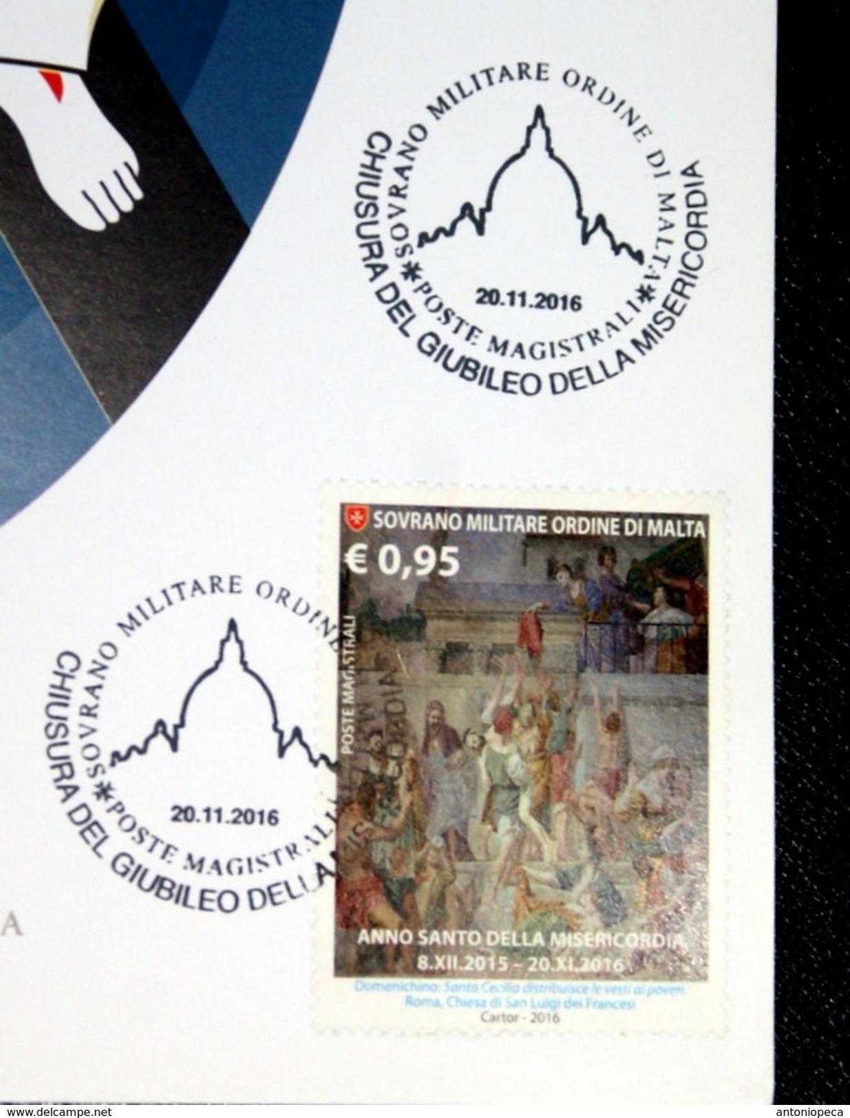 VATICANO, ITALIA, SMOM 2016- CHIUSURA ANNO SANTO DELLA MISERICORDIA 2015-2016. MAXICARD FDC - FDC