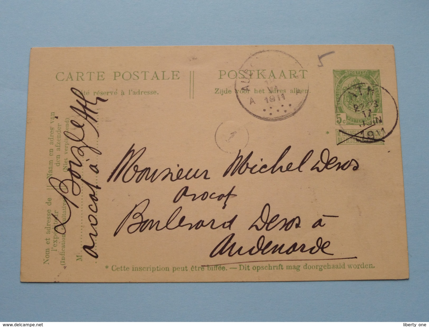 Briefkaart Ath > Oudenaarde / Audenarde () 1911 ( Zie Foto Details / Tekst ) !! - Ath