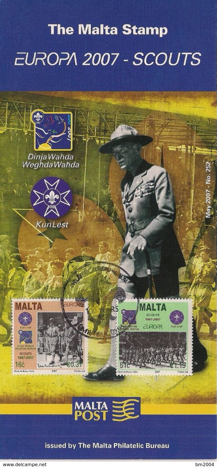 2007 Malta    Mi. 1514-5  FD-Karte  Europa Scout - 2007