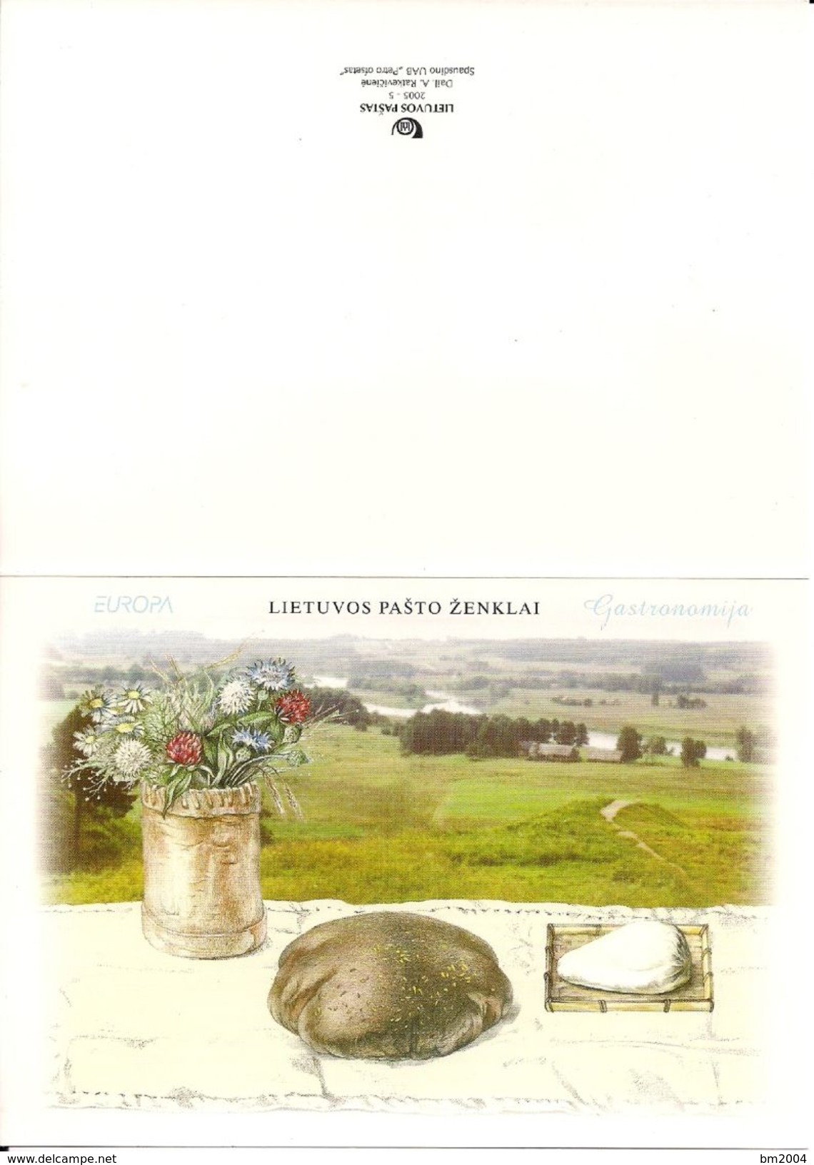 2005 Litauen Lietuva   Mi. 871-2 FD- Karte Europa - 2005