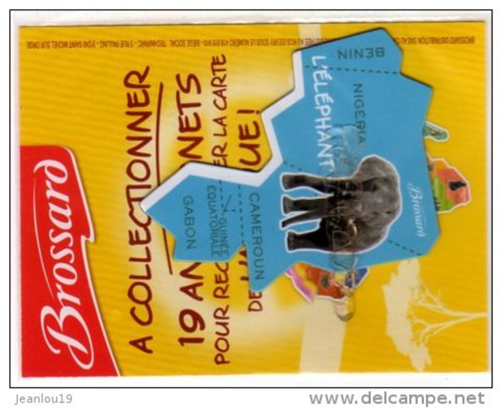 MAGNETS   PUBLICITEE  BROSSARD   SAVANE   ANIMAL D'AFRIQUE   L'ELEPHANT - Animals & Fauna