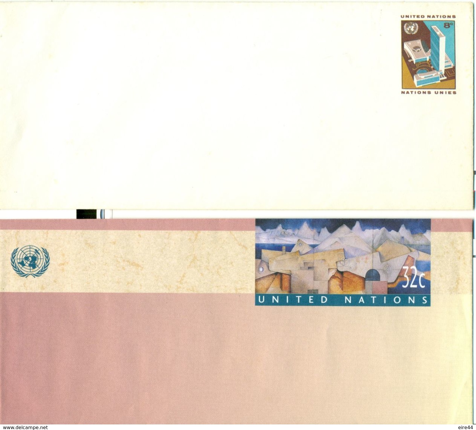 United Nations New York  7 Postal Stationery Mint - Luftpost