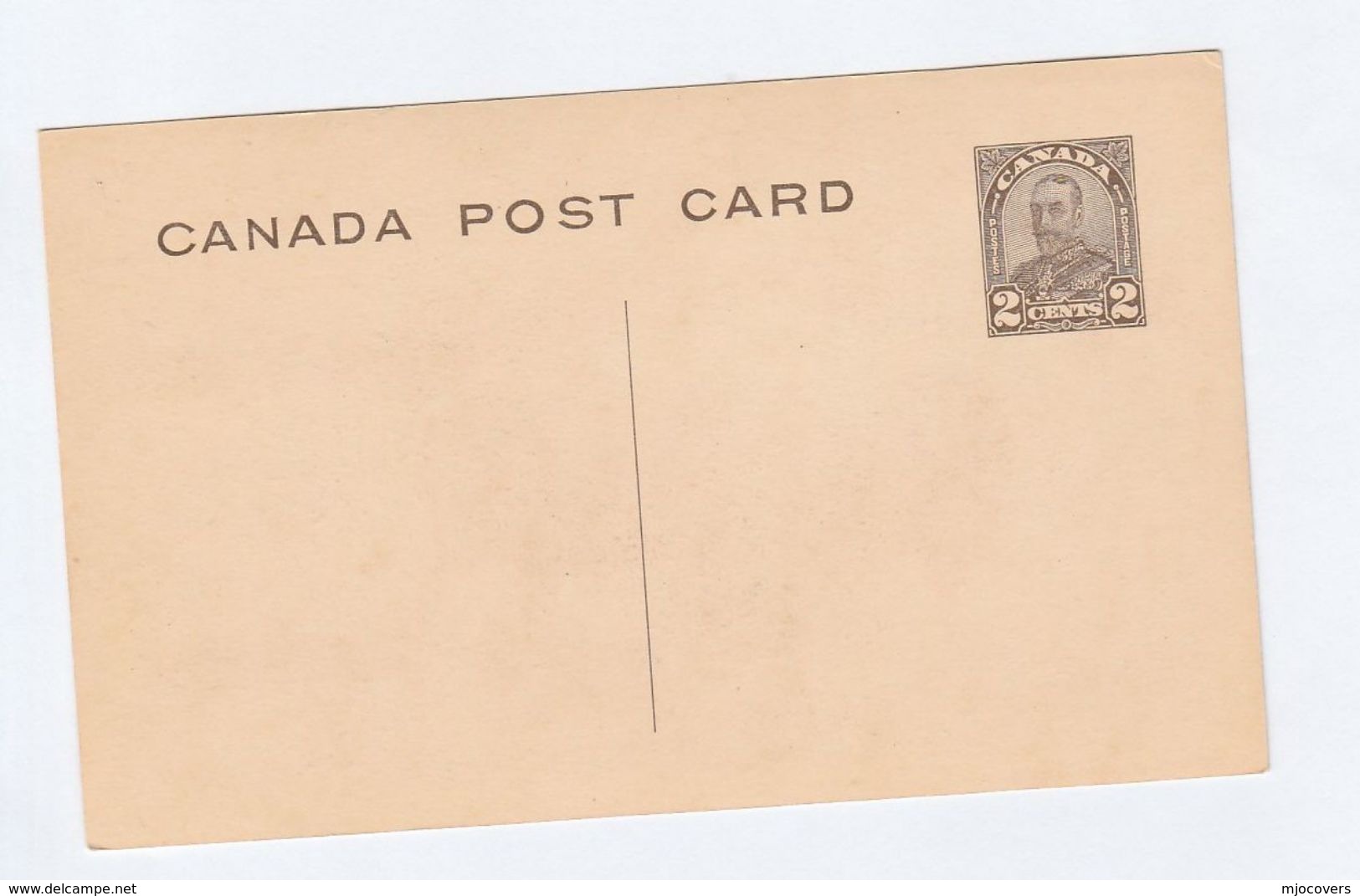 1930 CANADA GV 2c STATIONERY VIEW Illus BUFFALO Animal  WESTERN CANADA Postal Card Cover Stamps - 1903-1954 Kings