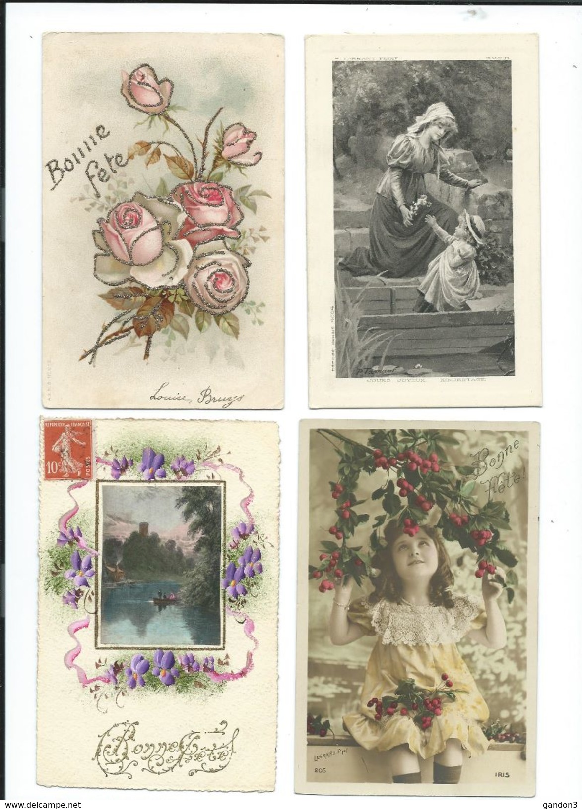 LOT   de   272   Cartes  Postales   Anciennes  :     Fantaisies  et  Divers   -