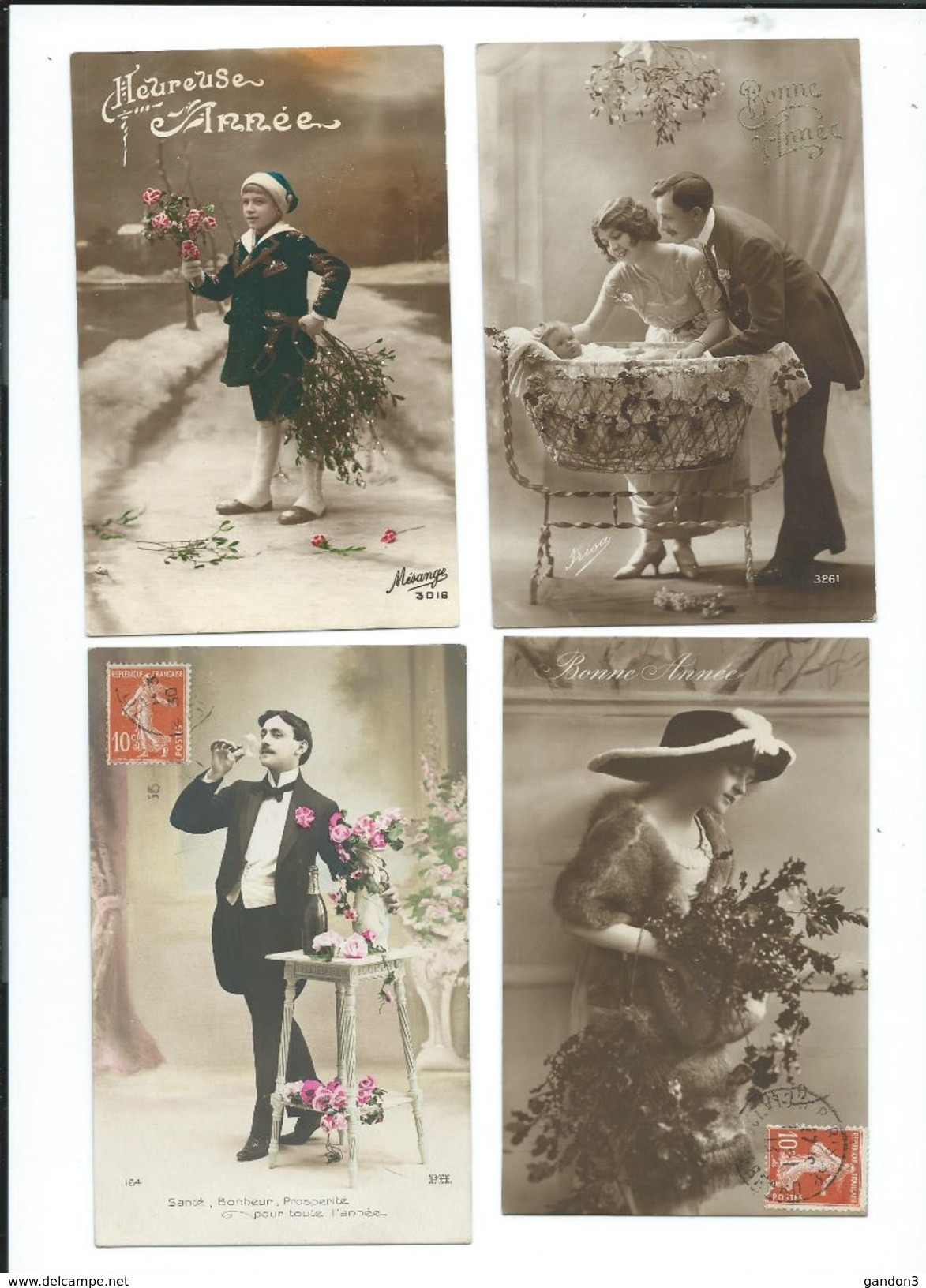 LOT   de   272   Cartes  Postales   Anciennes  :     Fantaisies  et  Divers   -