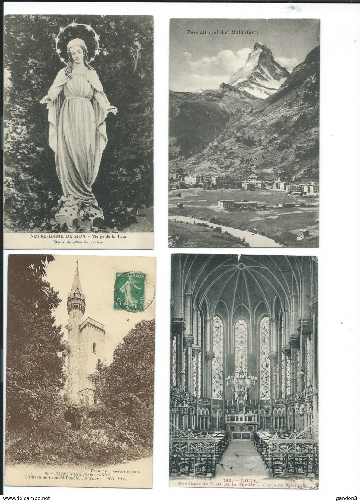 LOT   de   272   Cartes  Postales   Anciennes  :     Fantaisies  et  Divers   -