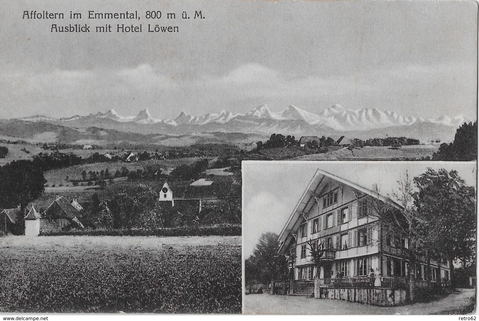 AFFOLTERN IM EMMENTAL &rarr; Mehrbildkarte Mit Dem Hotel Löwen Anno 1930 - Affoltern Im Emmental 