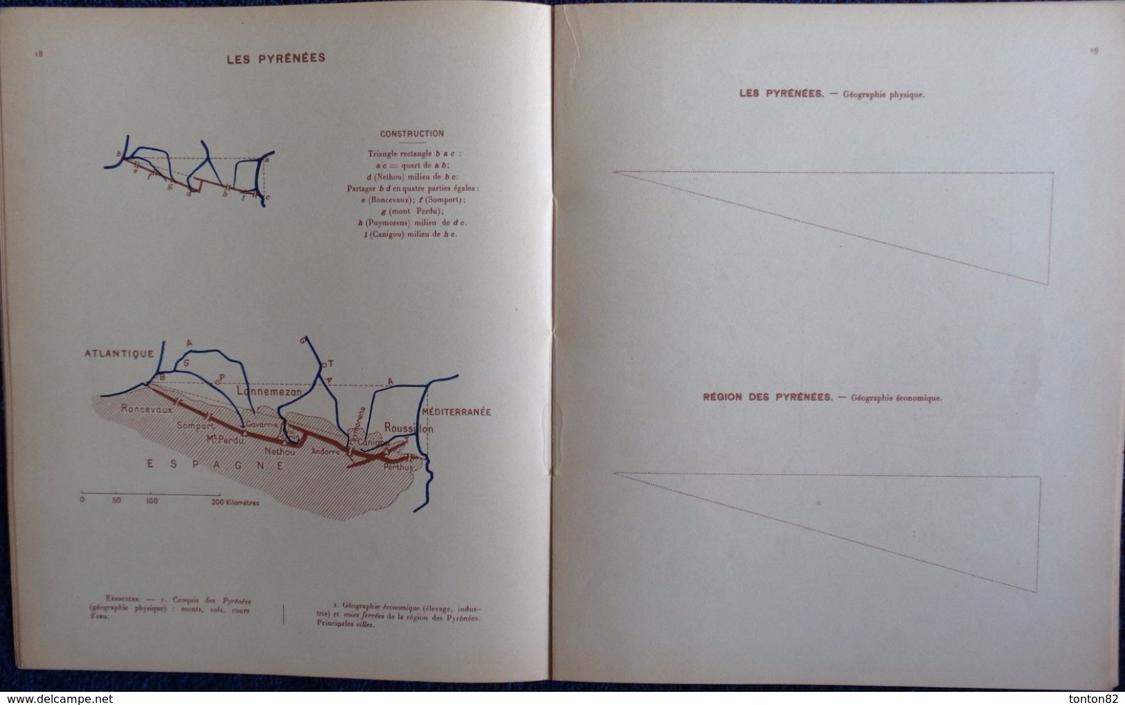 Antonin Fraysse - Cahier De Cartographie - FRANCE Et FRANCE D' OUTRE-MER - Librairie Armand Colin - ( 1954 ) . - Fichas Didácticas