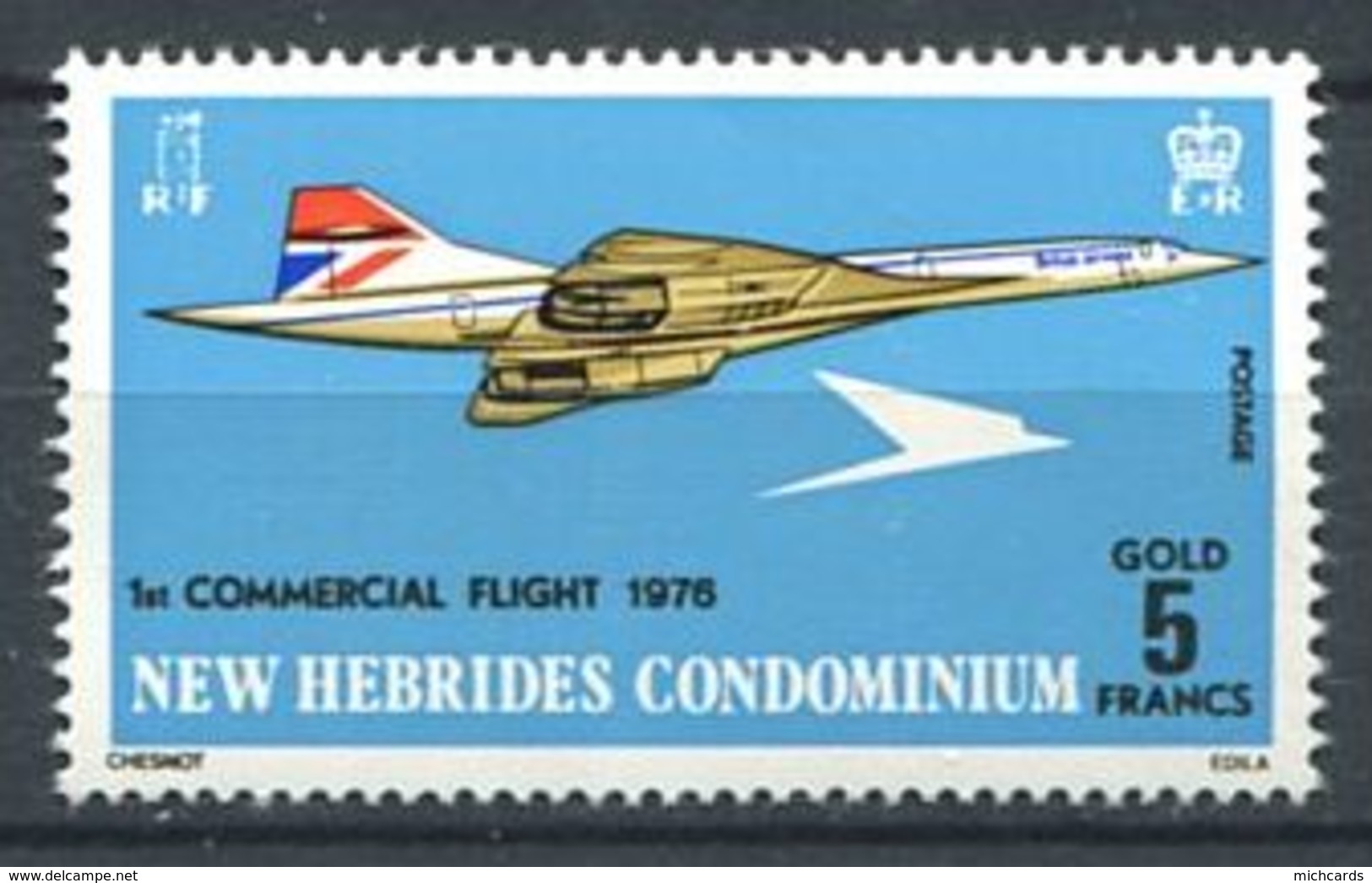 206 NEW HEBRIDES 1976 - Yvert 425 - Concorde - Neuf ** (MNH) Sans Trace De Charniere - Nuovi