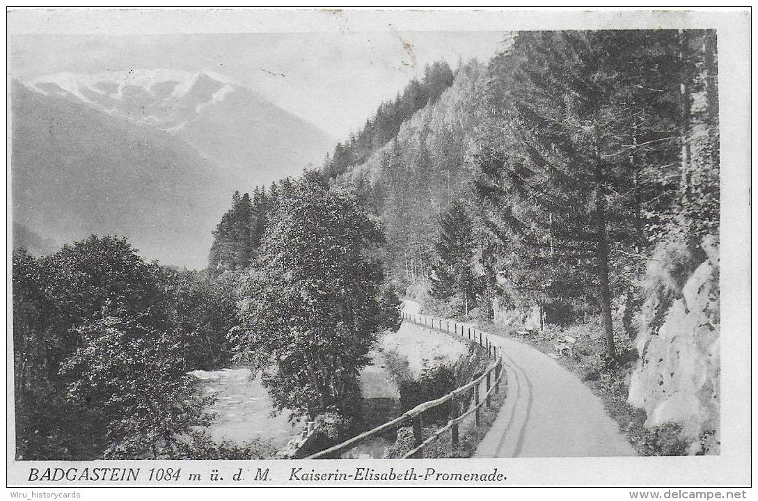 AK 0741  Badgastein ( Kaiserin-Elisabeth-Promenade ) - Verlag Wigidak Um 1930 - Bad Gastein