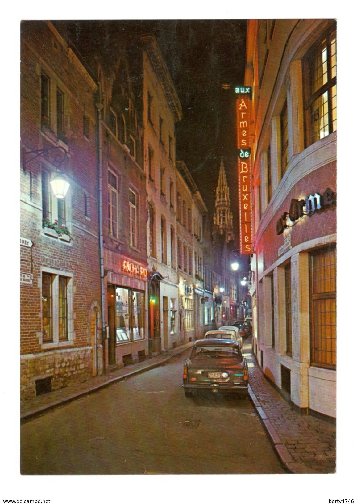 Commune Libre/Vrije Gemeente "L'ilot Sacré" Restaurant Aux Armes De Bruxelles 21-9-68 (2 Scans) - Brussel Bij Nacht