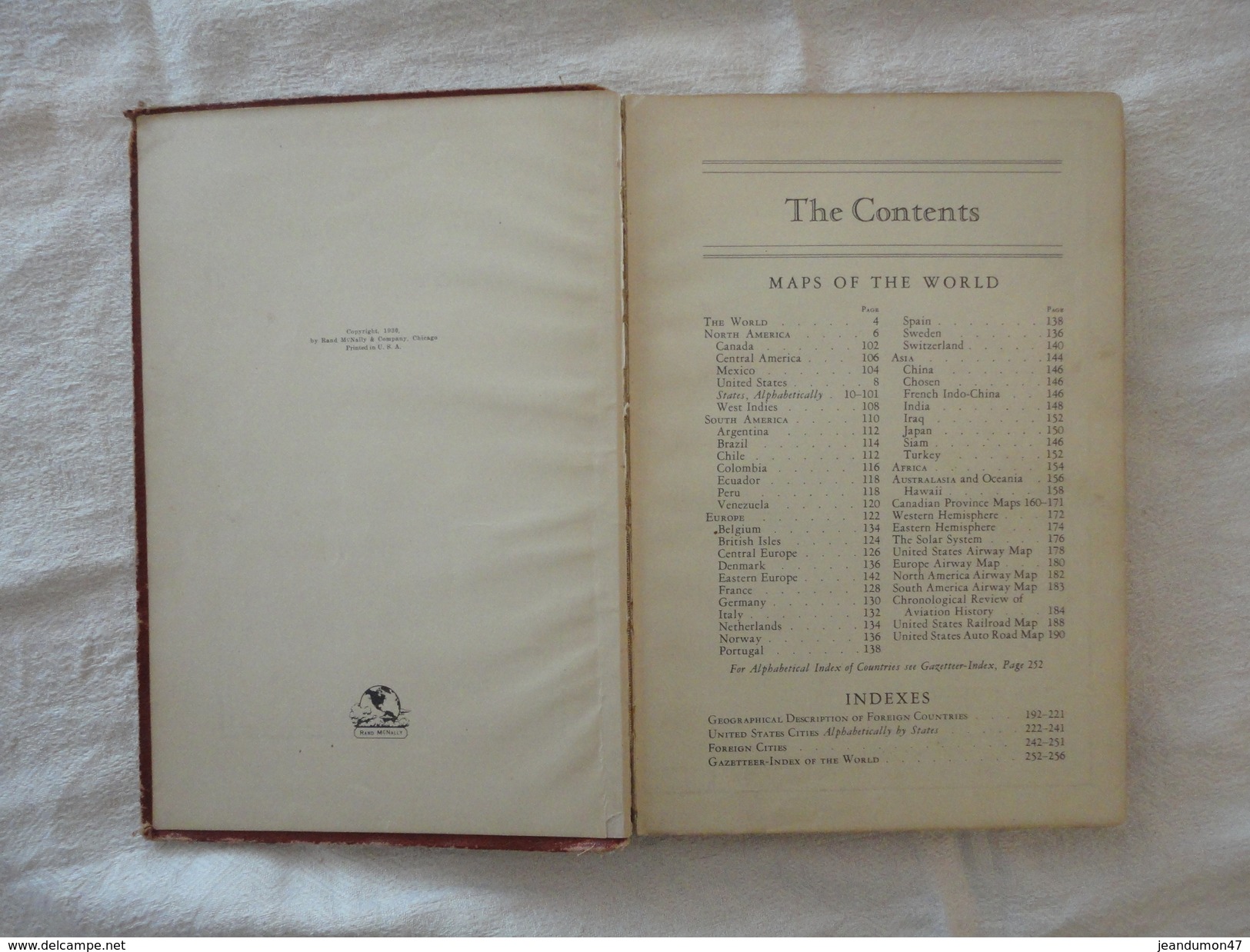 THE LITERARY DIGEST 1931. ATLAS OF THE WORLD AND GAZETTEER. 256 PAGES. RAND MçNALLY & COMPANY - CHICAGO - 1900-1949