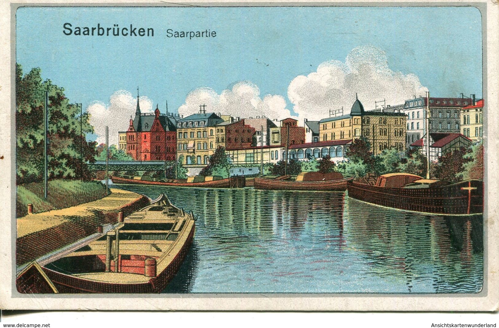 Saarbrücken - Saarpartie 1919 (001148) - Saarbrücken