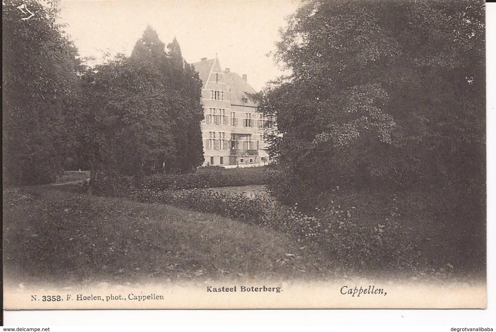 Cappellen: Kasteel Boterberg -   Kaart Collectie F. Hoelen (nummer 3358) - Kapellen