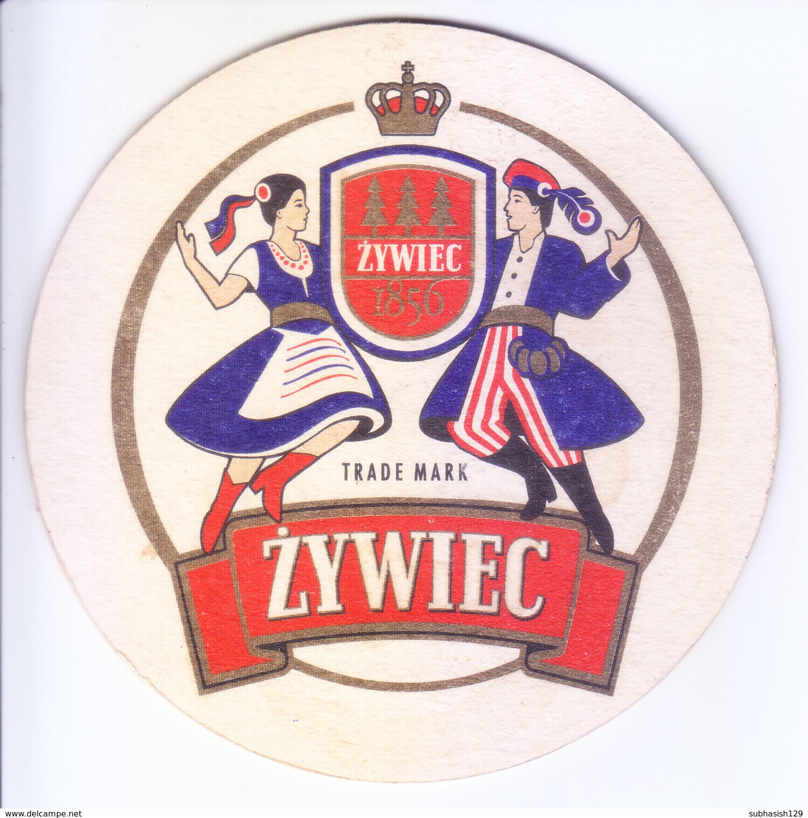 COASTER - PREPARED BY HARD CARD BOARD - ZYWIEC - Other & Unclassified