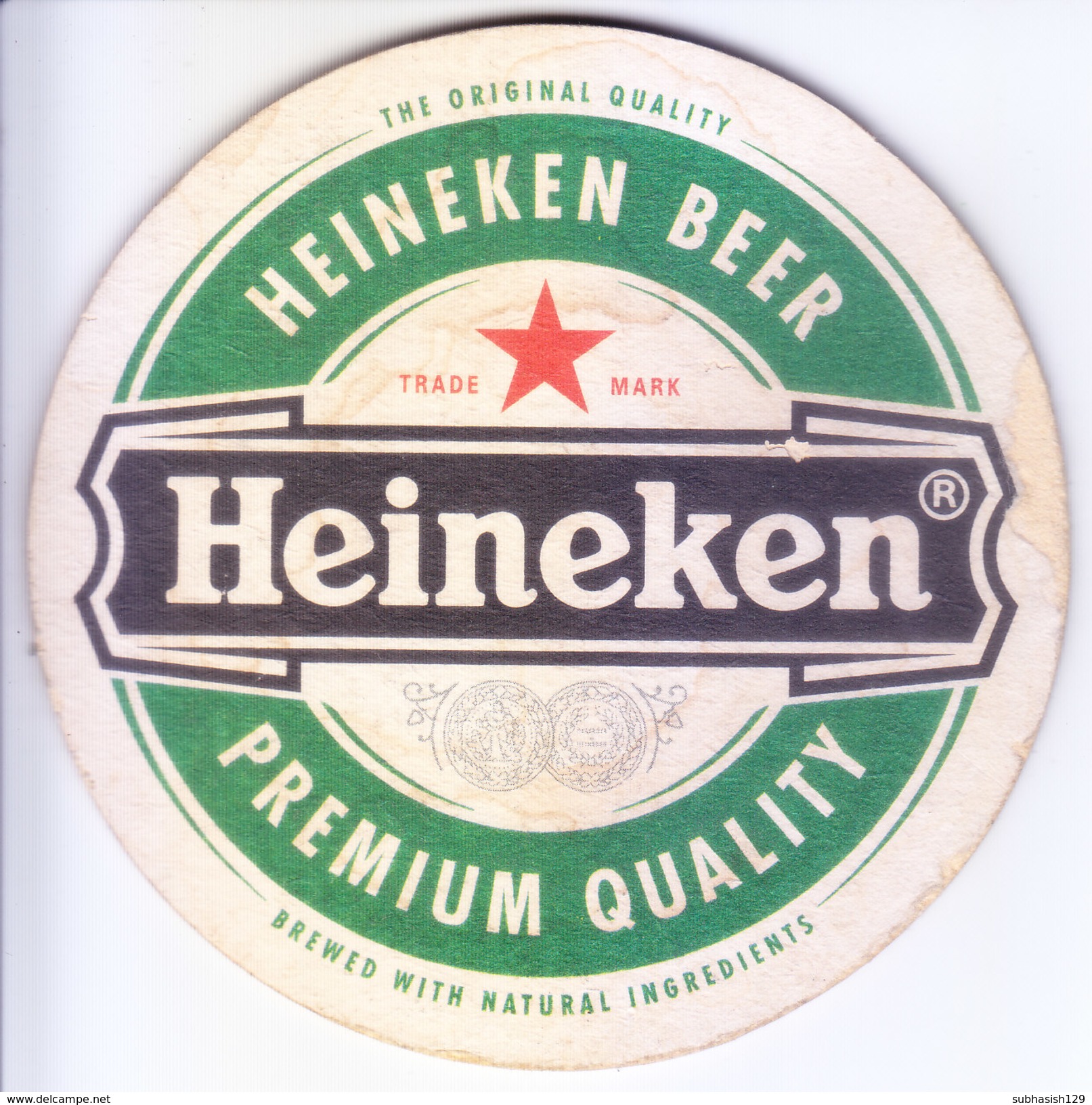 COASTER - PREPARED BY HARD CARD BOARD - HEINEKEN BEER - Autres & Non Classés