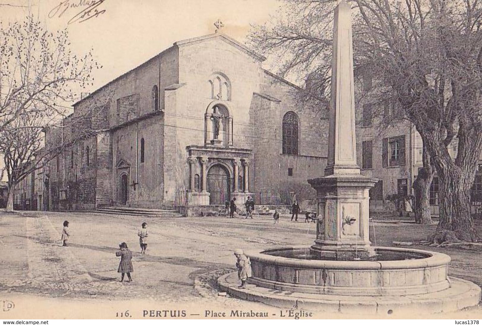 84 / PERTUIS / PLACE MIRABEAU / L EGLISE / ELD 116 - Pertuis