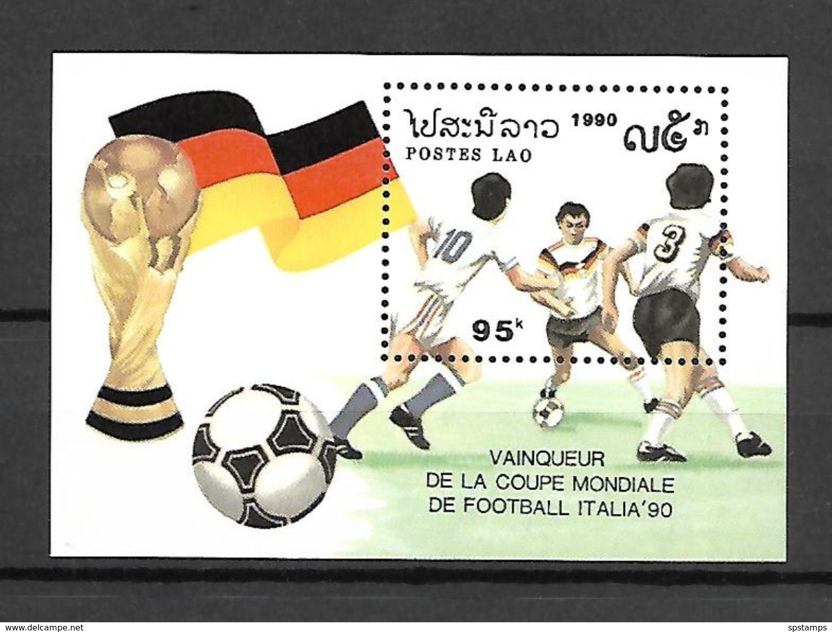 Laos 1990 Football - ITALIA 90 MS MNH (DMS002) - 1990 – Italien