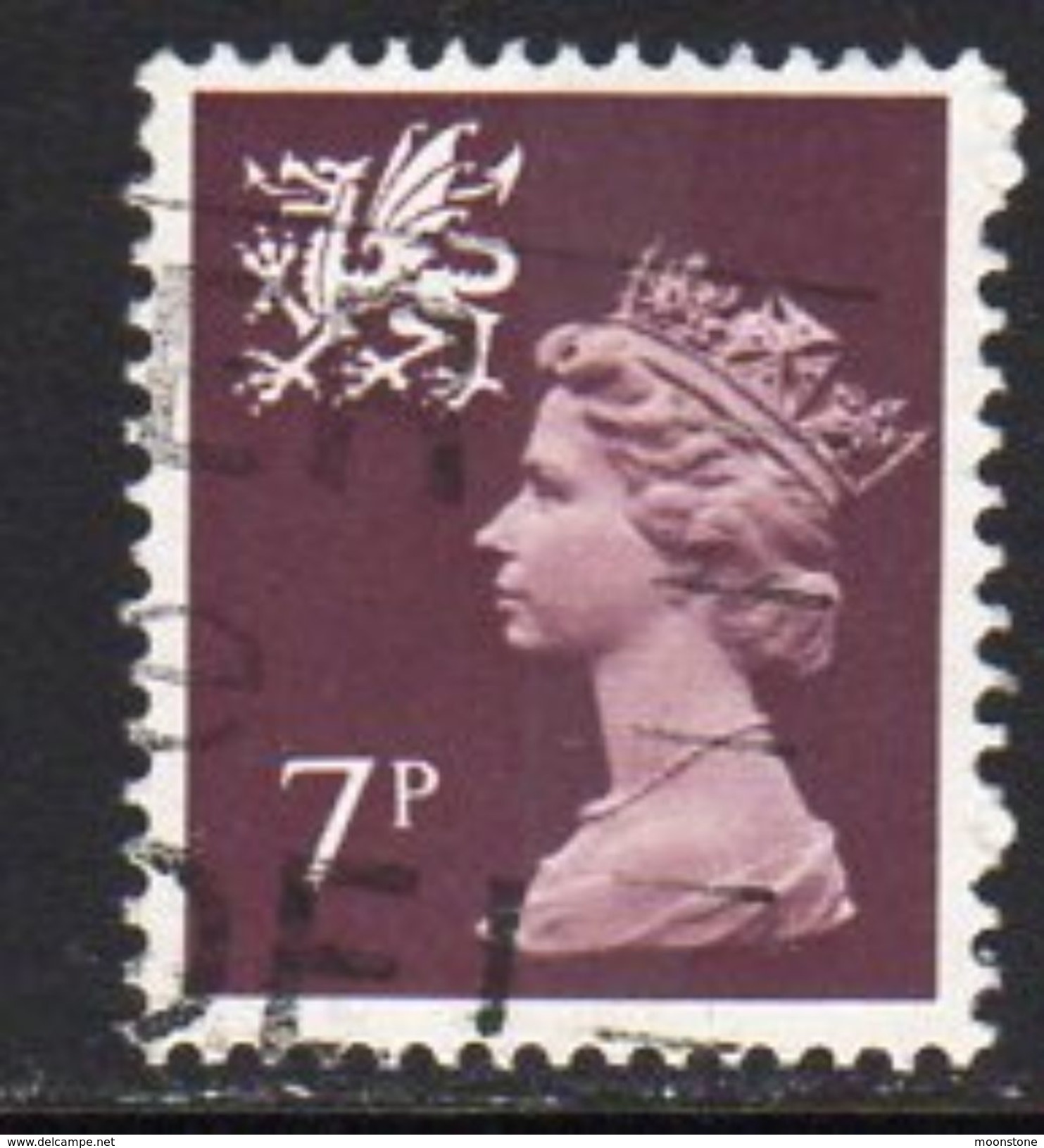 GB Wales 1971-93 7p Regional Machin, Used, SG 23 - Wales