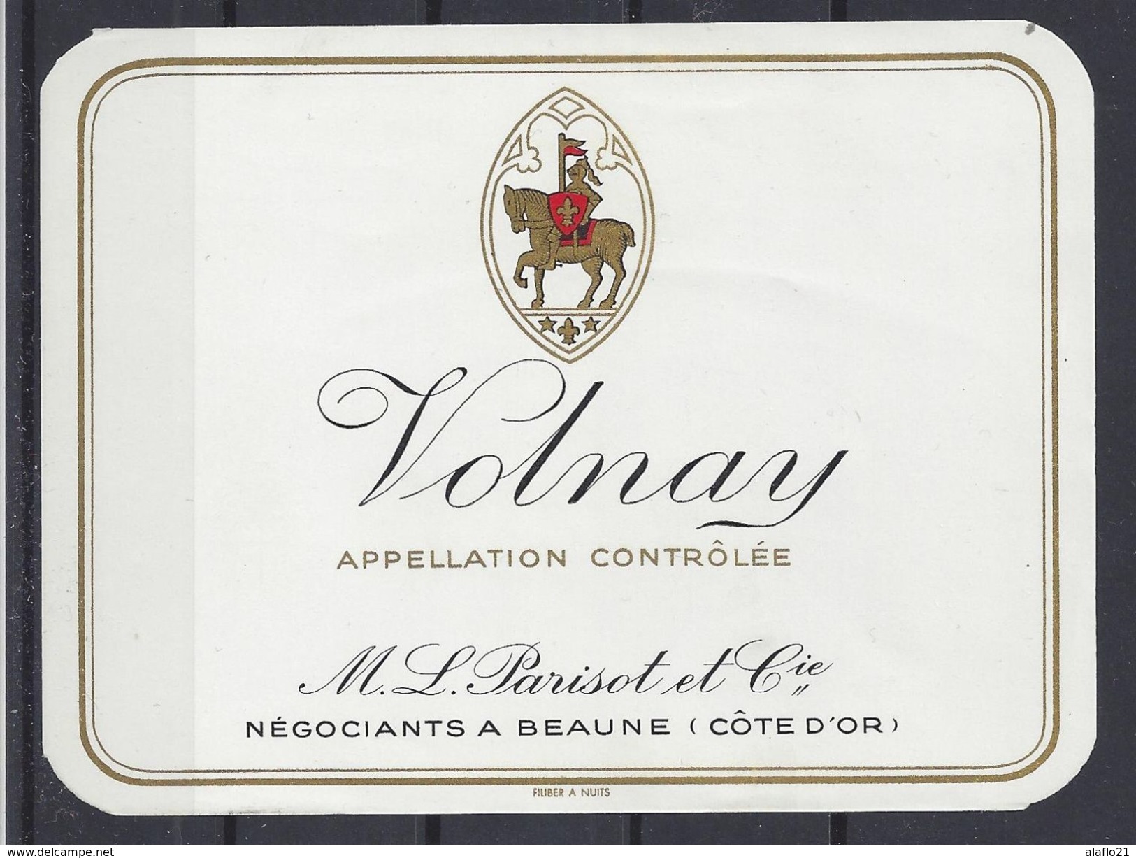 ETIQUETTE VOLNAY - Parisot à Beaune - Bourgogne