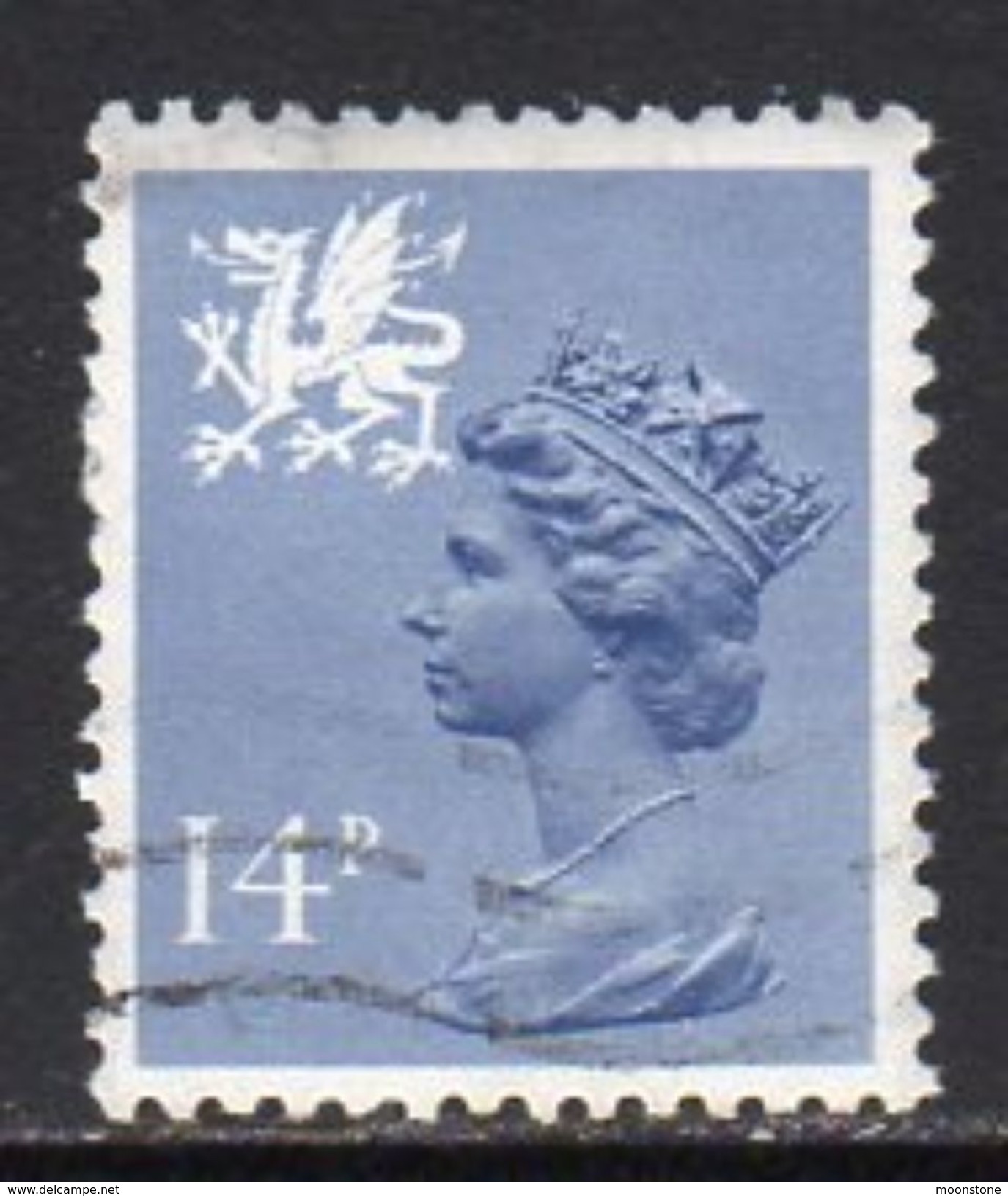 GB Wales 1971-93 14p Grey Blue Questa Regional Machin, Used, SG 39 - Wales