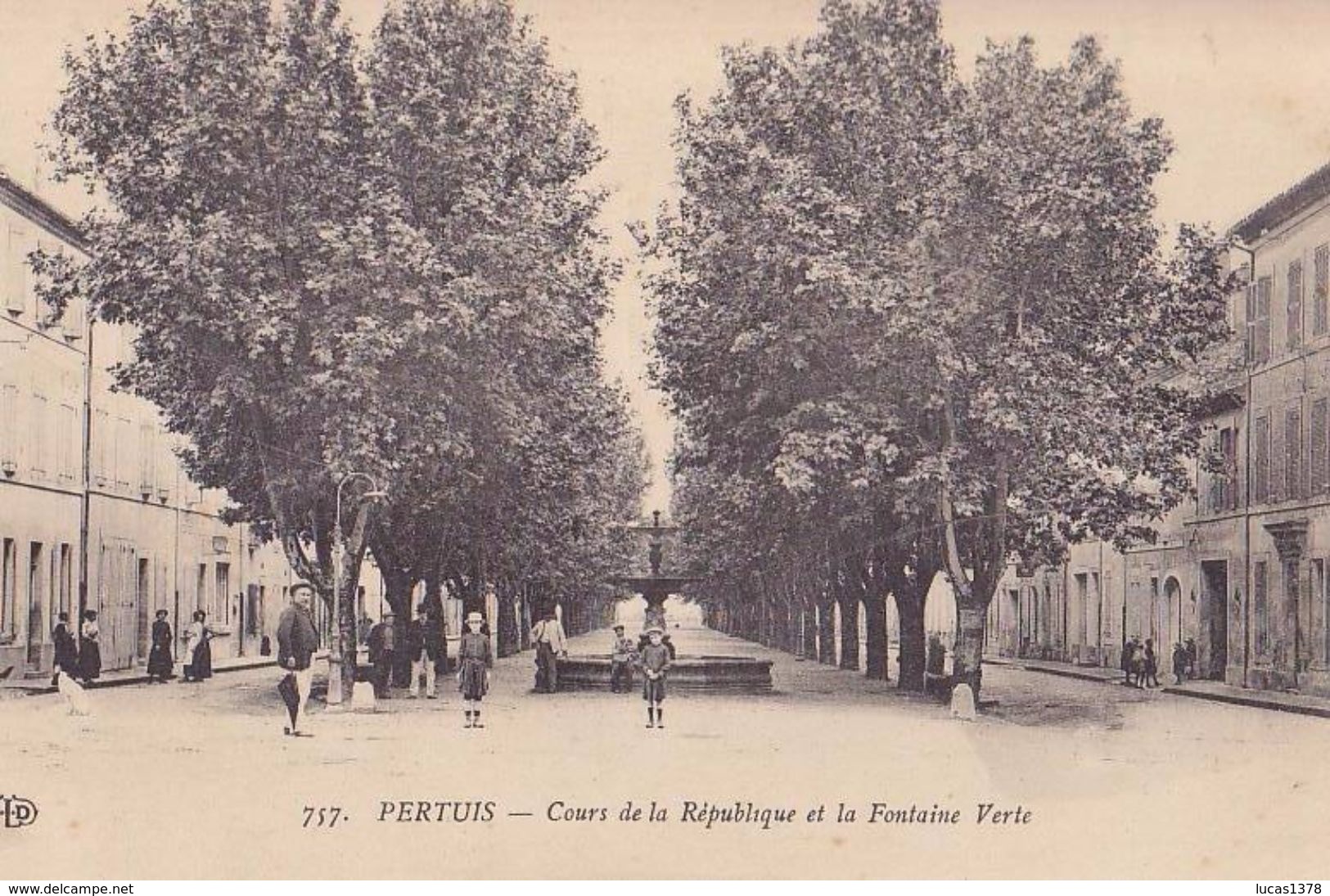 84 / PERTUIS / COURS DE LA REPUBLIQUE ET LA FONTAINE VERTE - Pertuis