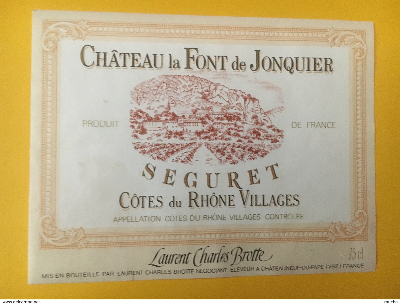 4792 - Château La GFont De Jonquier Seguret Côtes Du Rhône Villages - Côtes Du Rhône