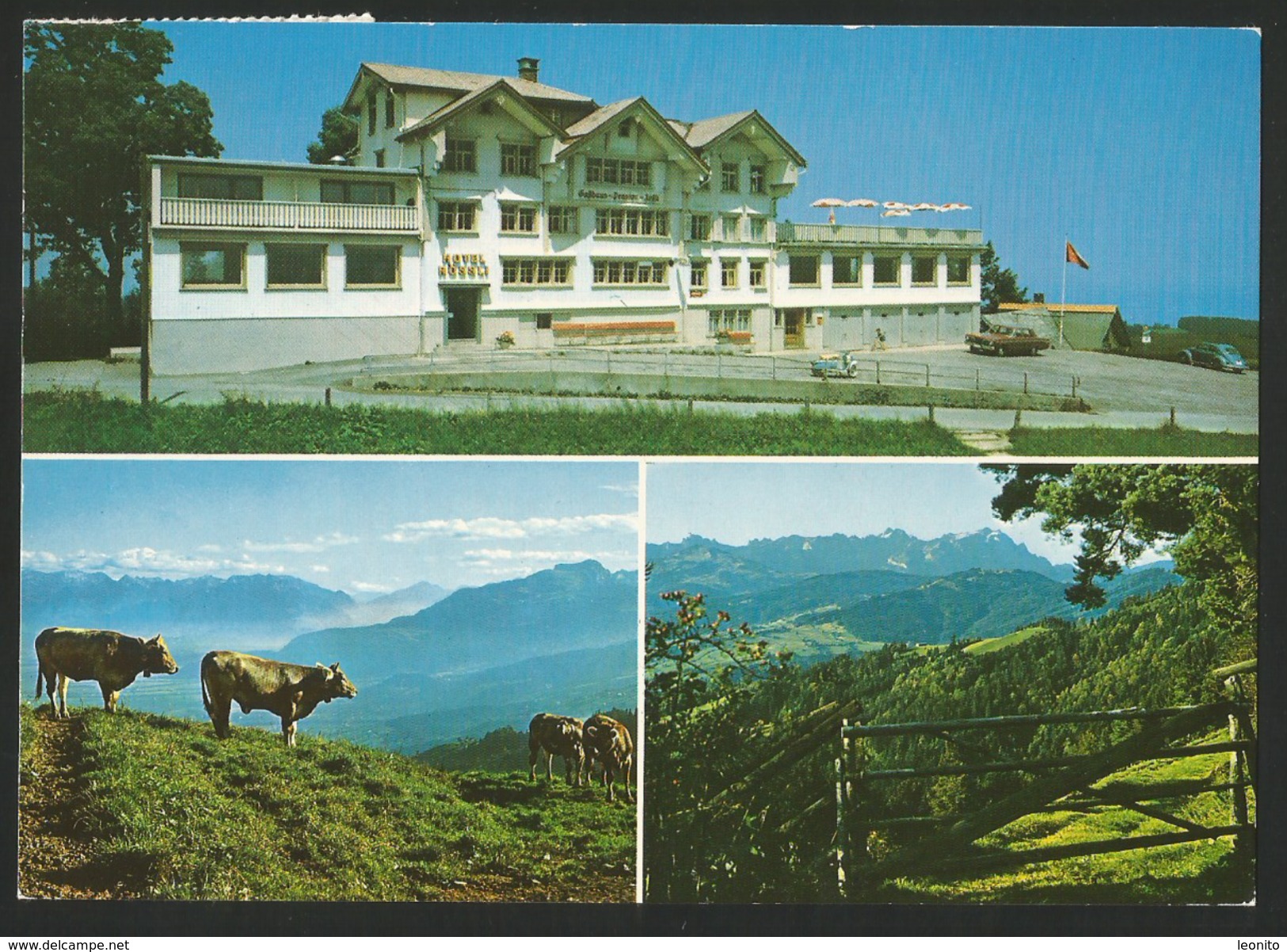 ST. ANTON AI Oberegg Hotel Restaurant RÖSSLI Postauto Briefmarken 1969 - Oberegg