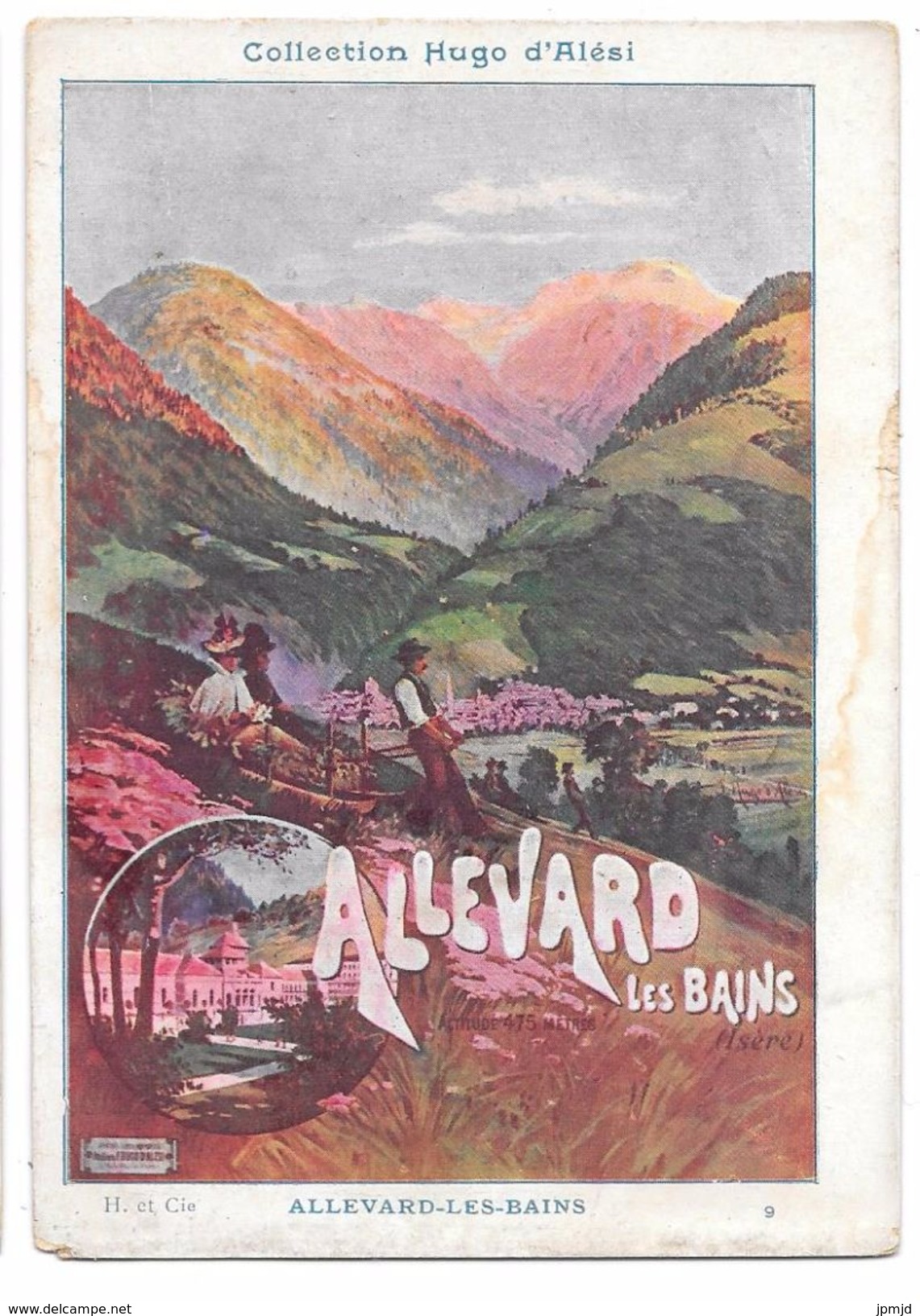 Illustrateur Hugo D'Alési - Affiche - ALLEVARD LES BAINS - N° 9 - Voir état - D'Alési, Hugo