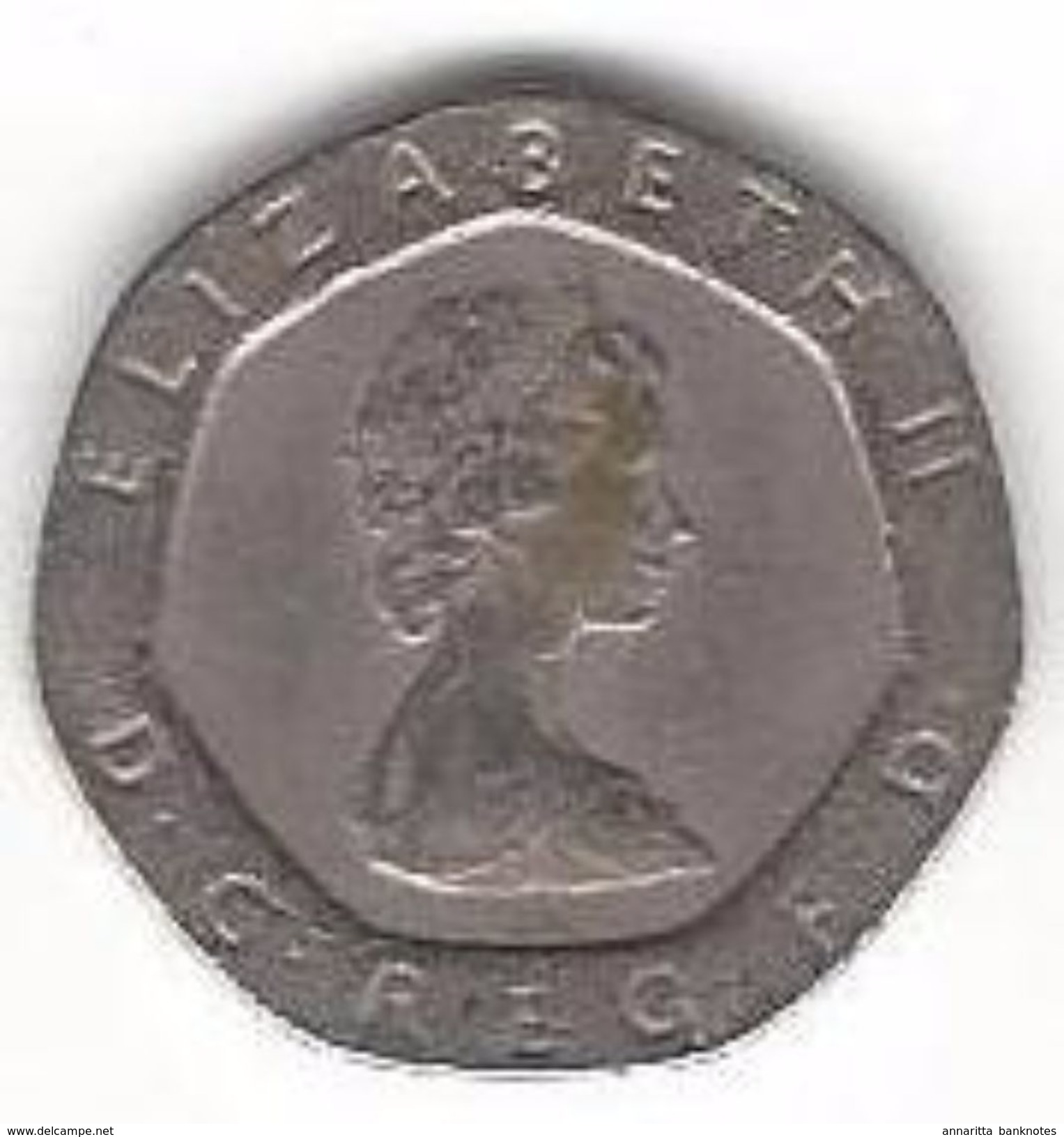 GREAT BRITAIN 20 PENCE 1982 KM# 931 CIRC. [GB-931-982] - 20 Pence