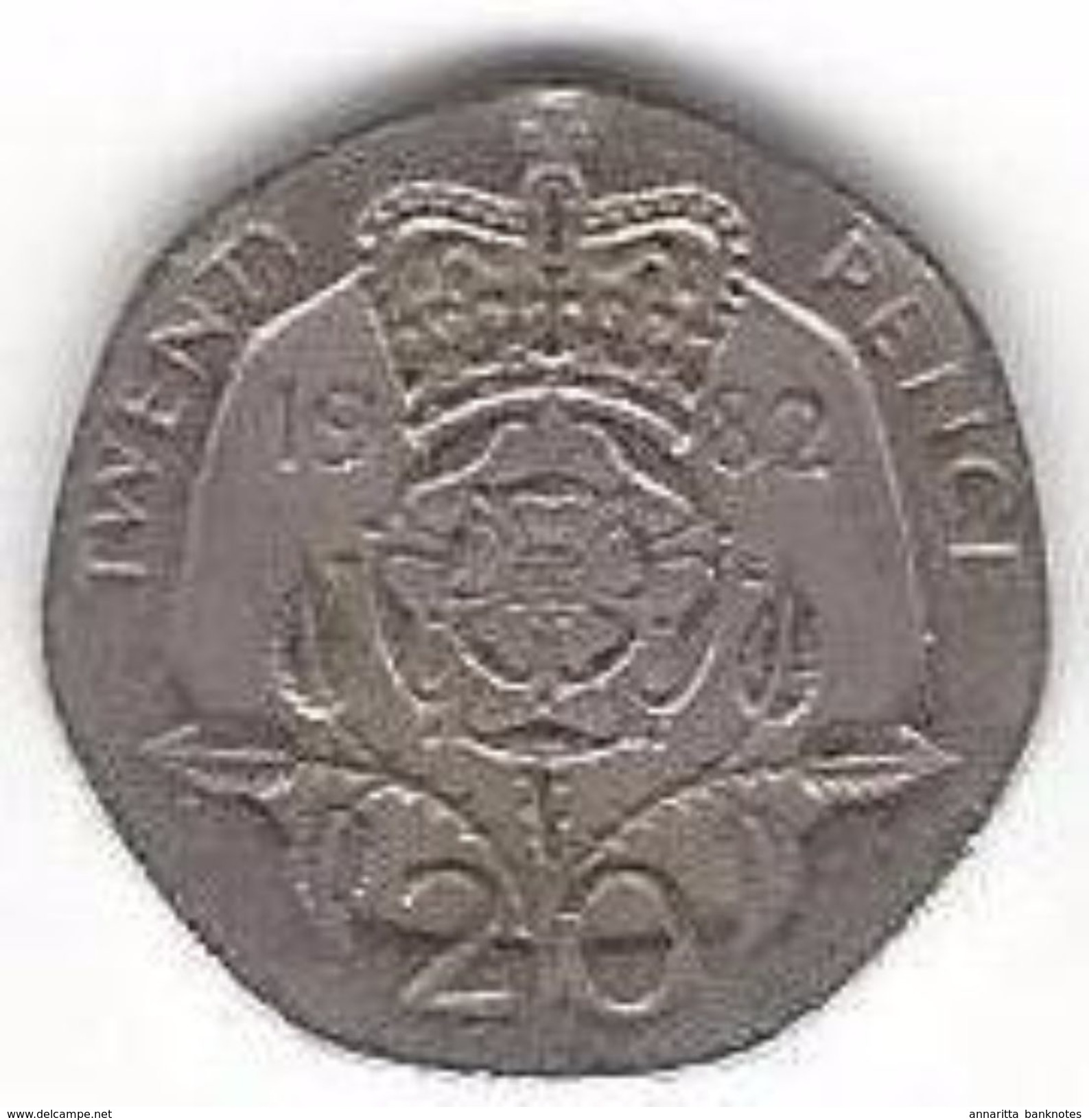 GREAT BRITAIN 20 PENCE 1982 KM# 931 CIRC. [GB-931-982] - 20 Pence