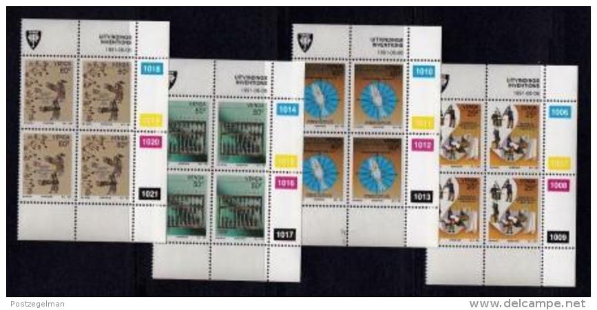 VENDA, 1991, Mint Never Hinged Stamps In Control Blocks, MI  221-224, Inventions, X353 - Venda