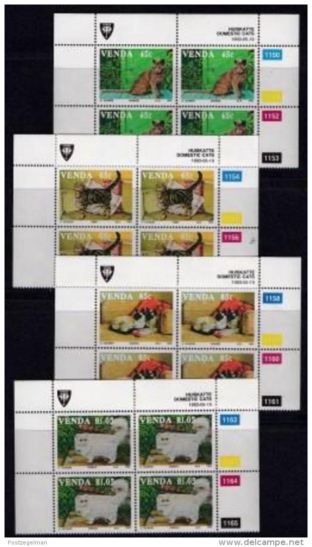 VENDA, 1993, Mint Never Hinged Stamps In Control Blocks, MI  250-253, Cats,  X360 - Venda