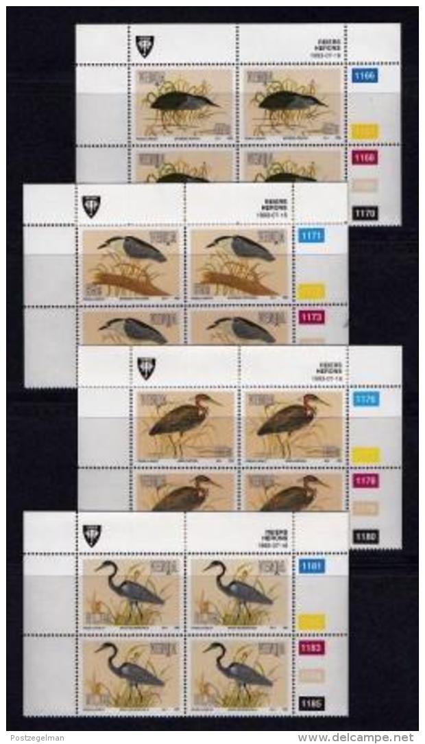 VENDA, 1993, Mint Never Hinged Stamps In Control Blocks, MI  254-257, Herons,  X361 - Venda