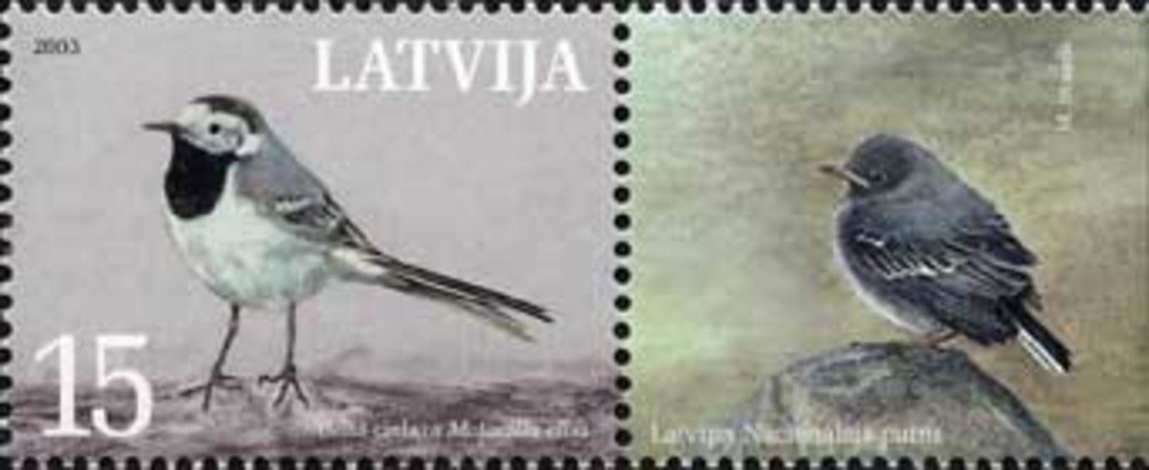 Latvia - National Bird - White Wagtail, 2003 - MNH - Latvia