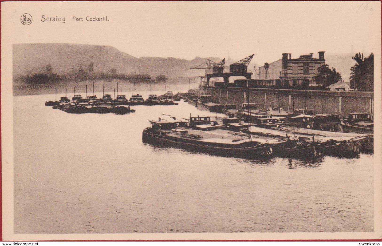 Seraing Liege Port Cockerill Peniche Binnenschip Barge 1908 Scheepvaart - Seraing