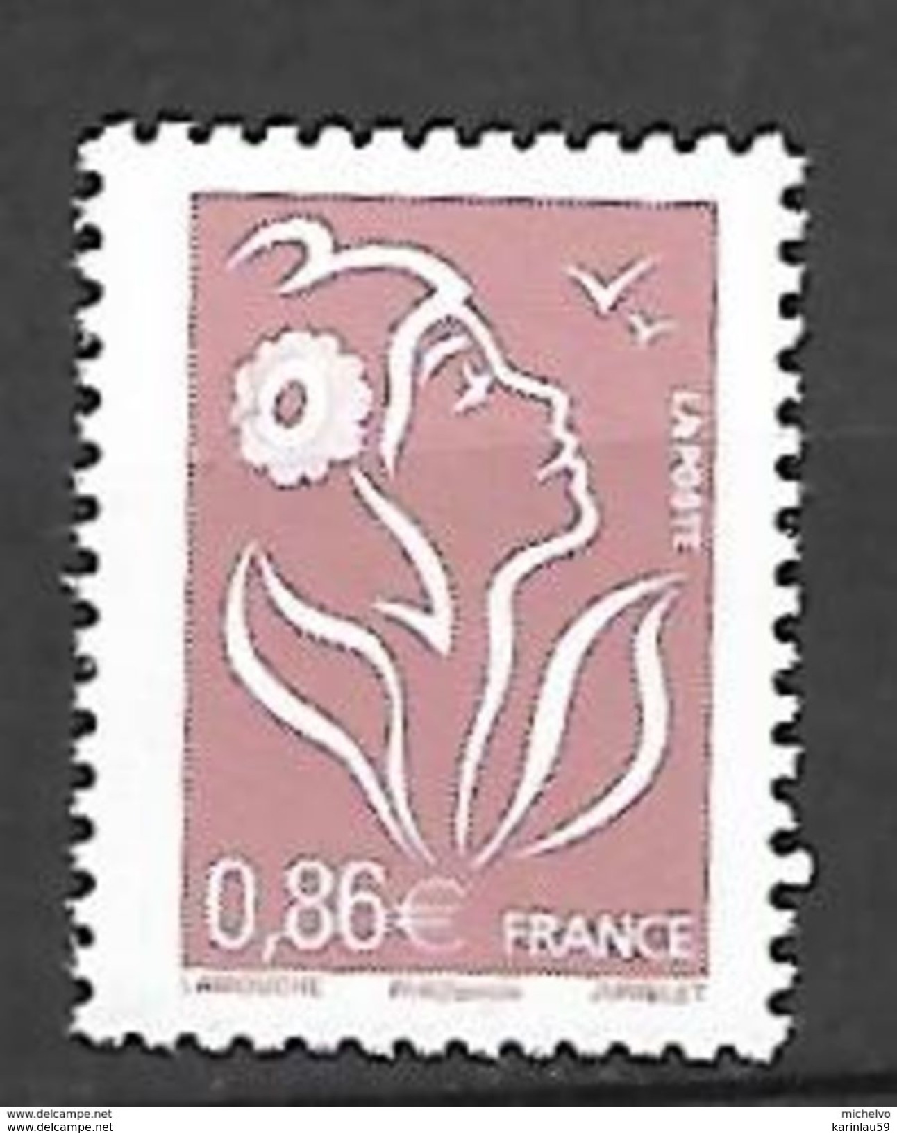 Timbre France 2006 - Yv N° 3969 ** - Marianne De Lamouche (0.86 &euro;) - Unused Stamps