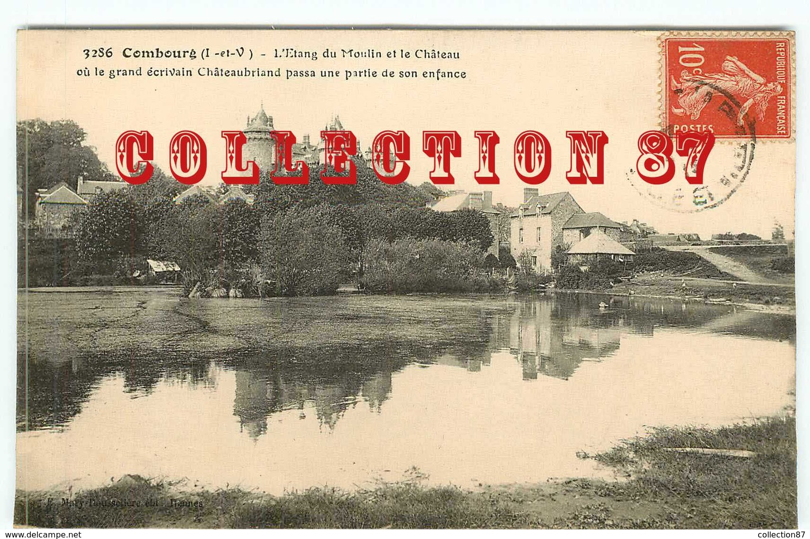 35 - COMBOURG < LE MOULIN à EAU < LE CHATEAU Et L'ETANG - Combourg