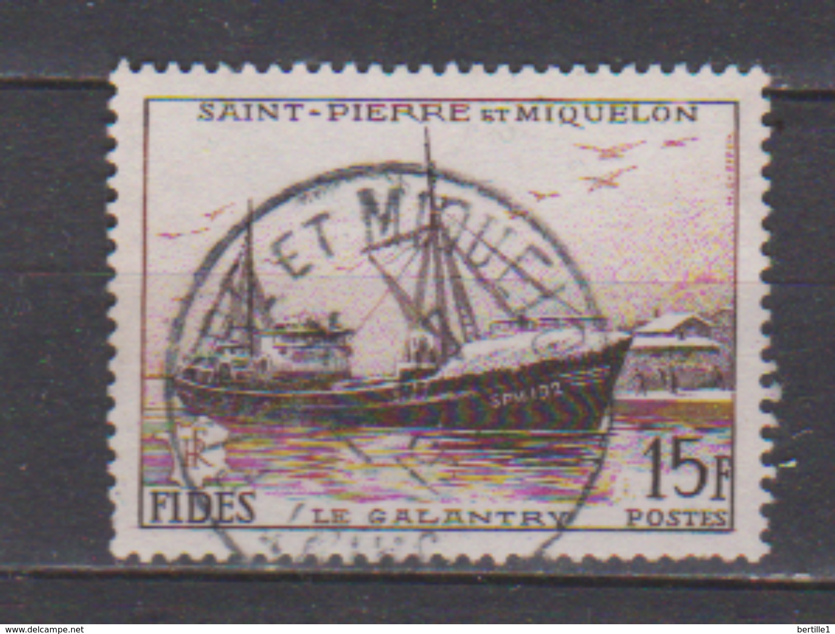 SAINT PIERRE ET MIQUELON             N°  352     ( 7 )     OBLITERE         ( O    3058 ) - Gebruikt